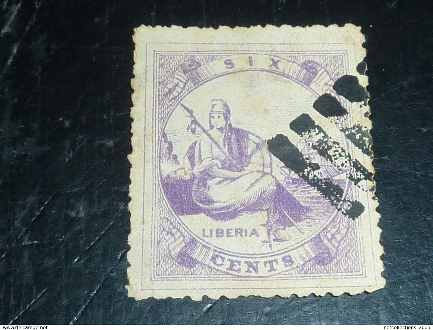 LIBERIA 1880 N°12 - OBLITERE (C.V) - Liberia