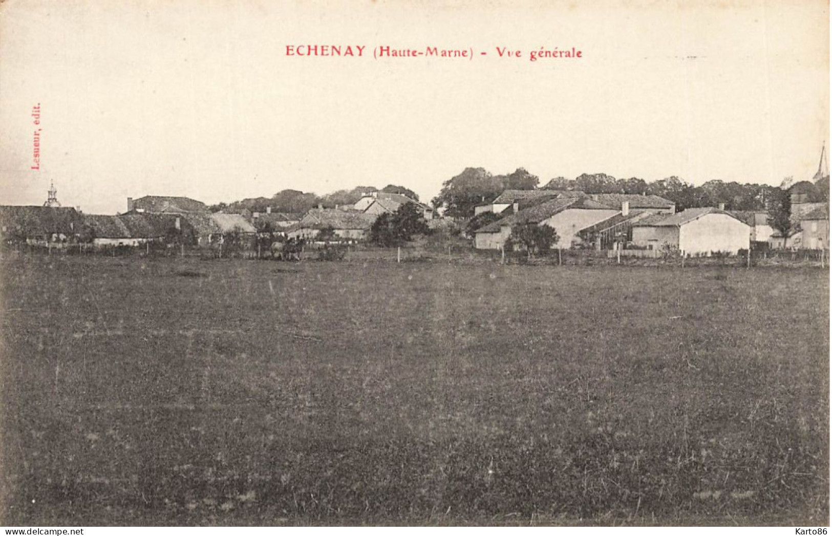 échenay * Vue Générale Du Village - Autres & Non Classés