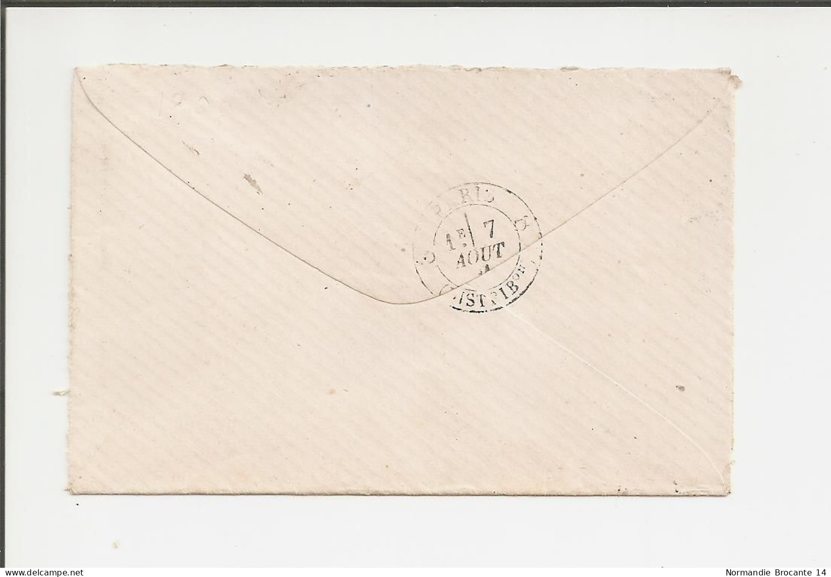 Lettre De Flamanville (La Manche) Pour Paris De 1881 - Type Sage - 1876-1898 Sage (Type II)