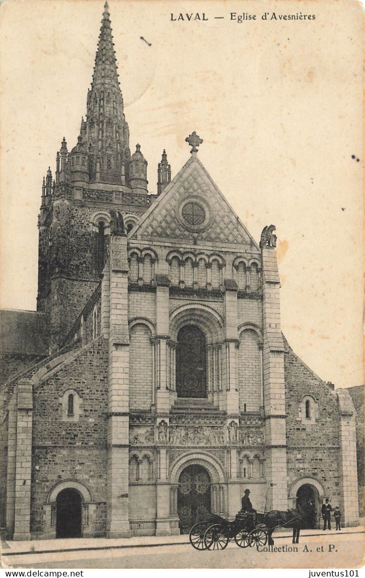 CPA Laval-Eglise D'Avesnières-Timbre     L2916 - Laval