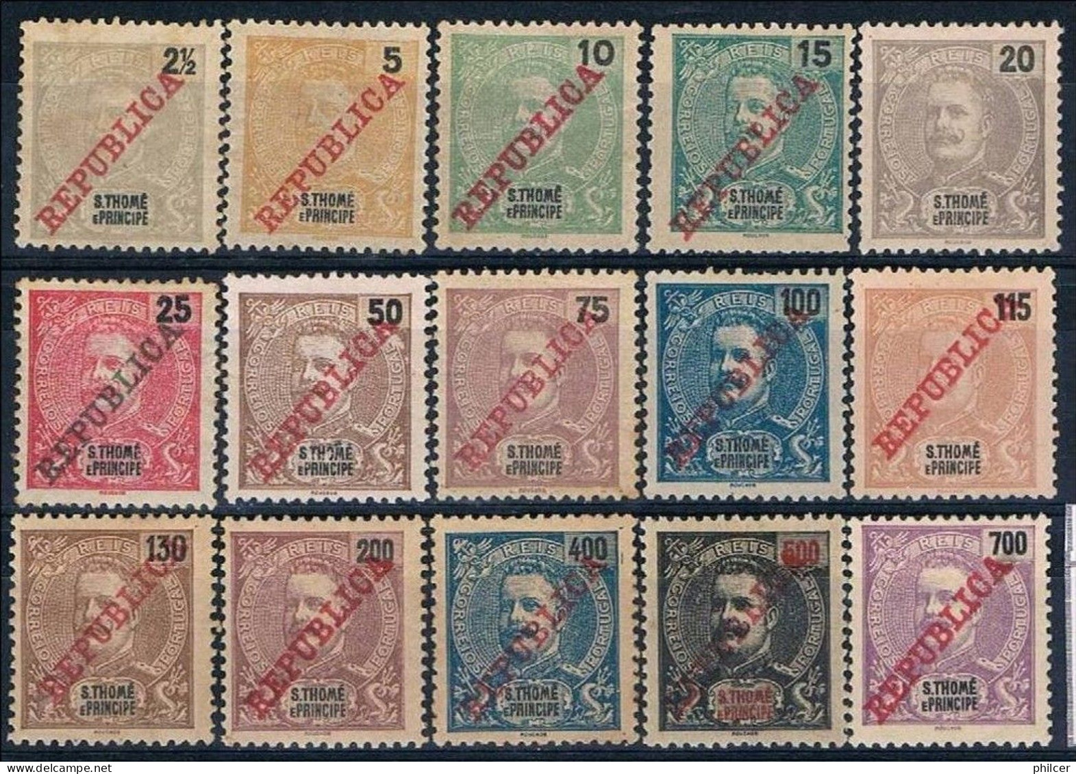 S. Tomé, 1911, # 96/110, MH And MNG - St. Thomas & Prince