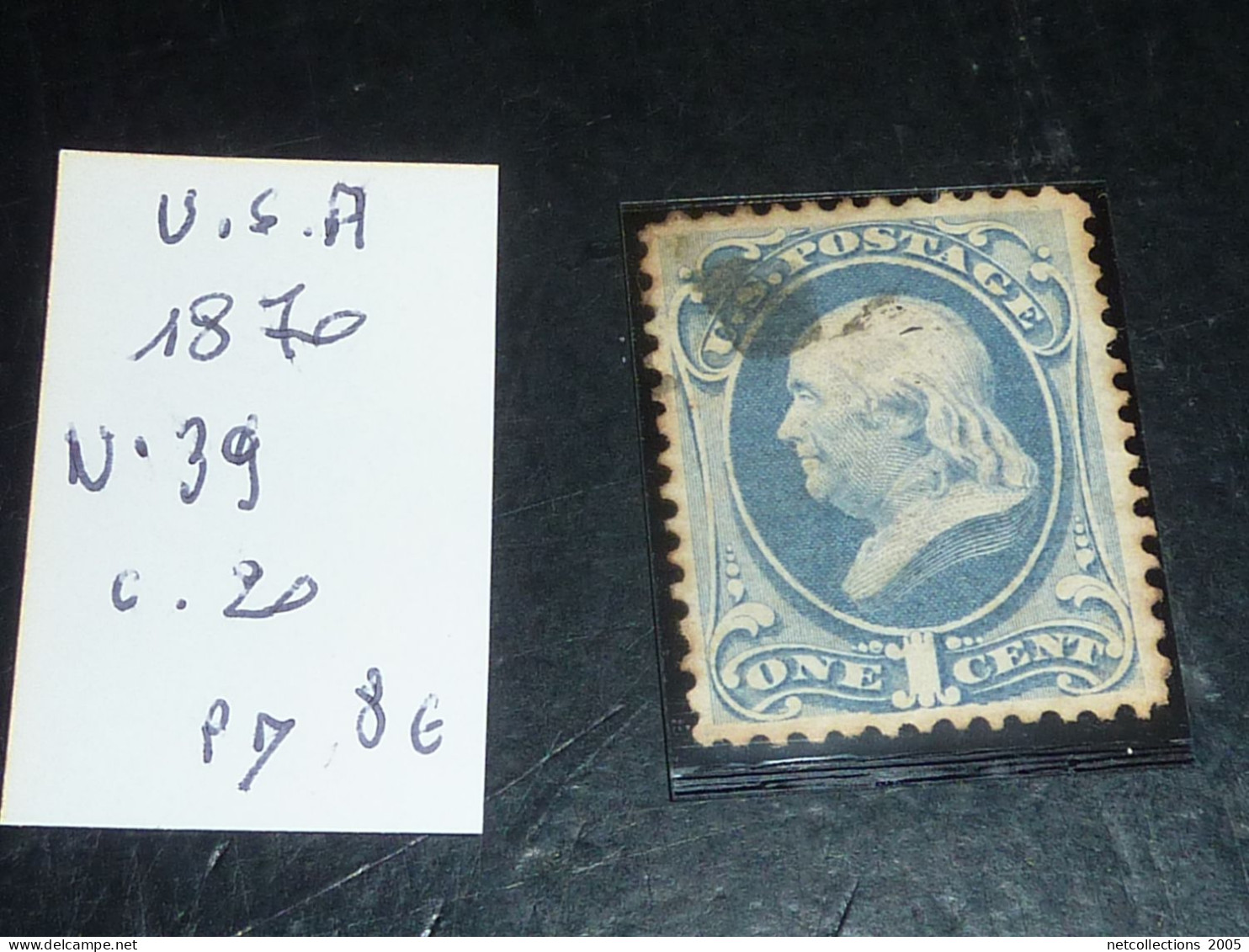 ETATS-UNIS U.S.A. 1870 N°39 - OBLITERE (C.V) - Used Stamps