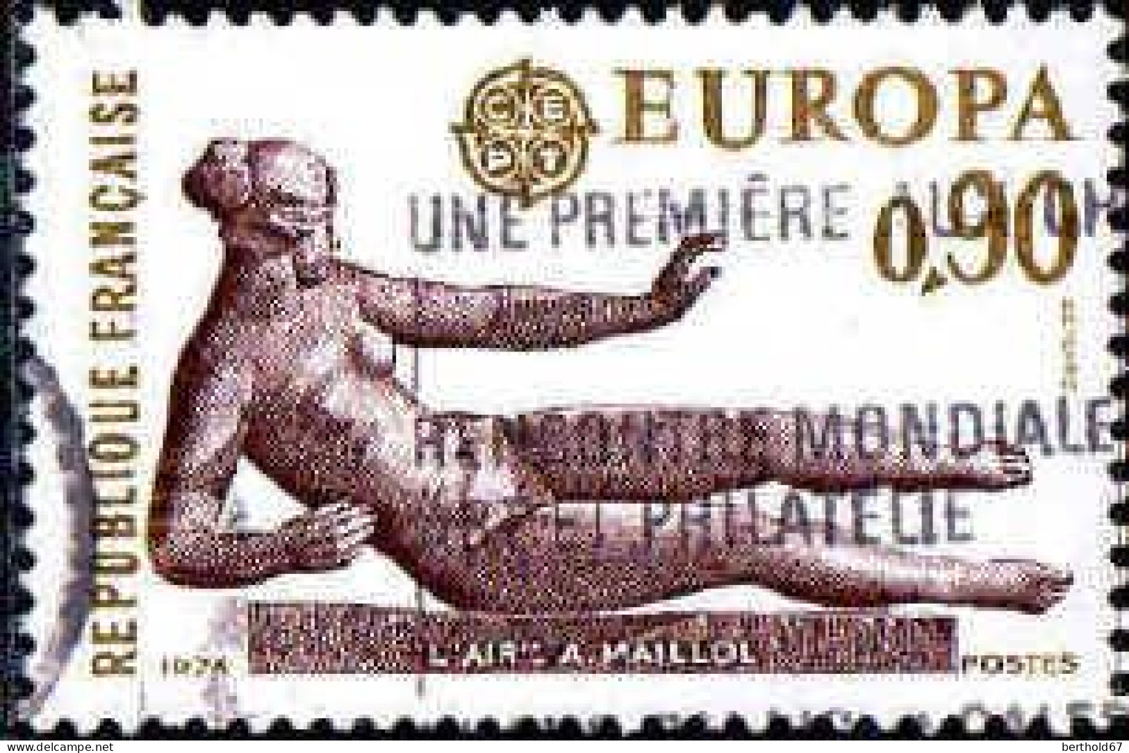 France Poste Obl Yv:1790 Mi:1870 Europa Cept L'air A.Maillol (Belle Obl.mécanique) - Oblitérés