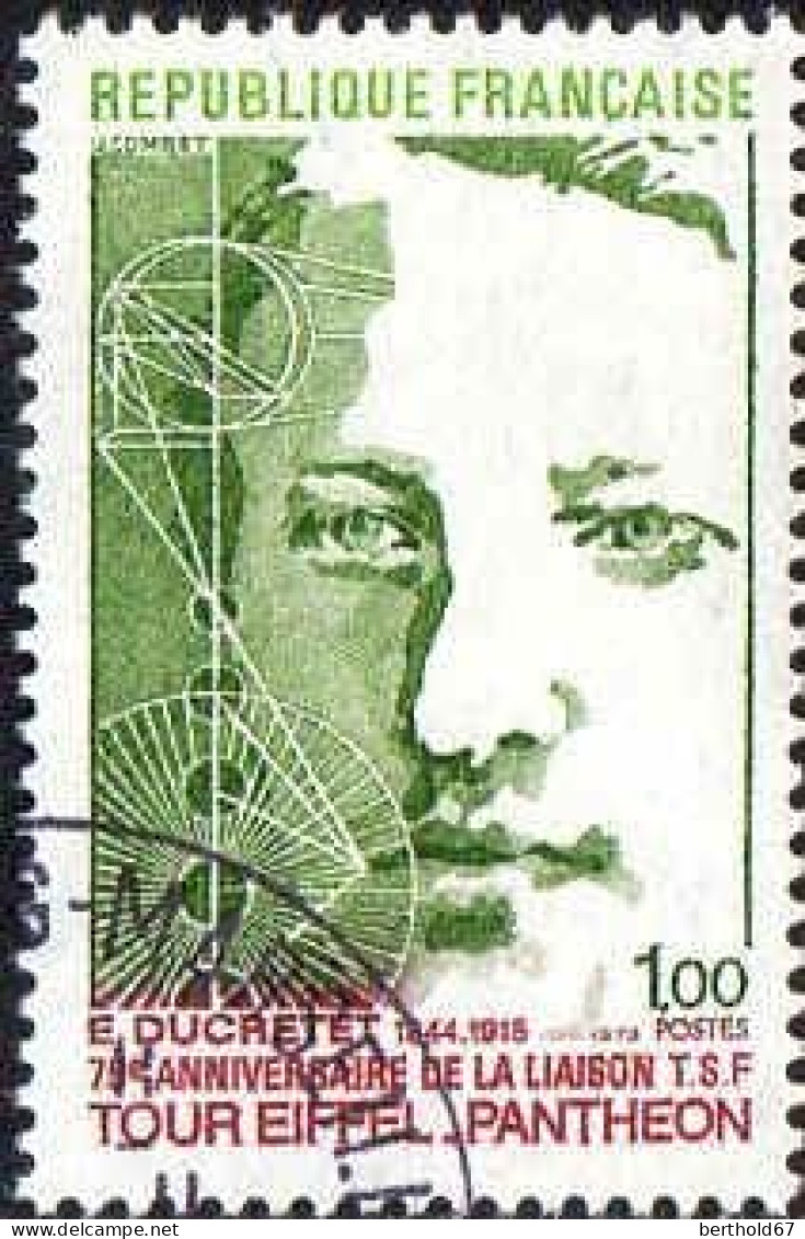 France Poste Obl Yv:1770 Mi:1849 Eugène Ducretet Ingenieur (TB Cachet Rond) - Used Stamps