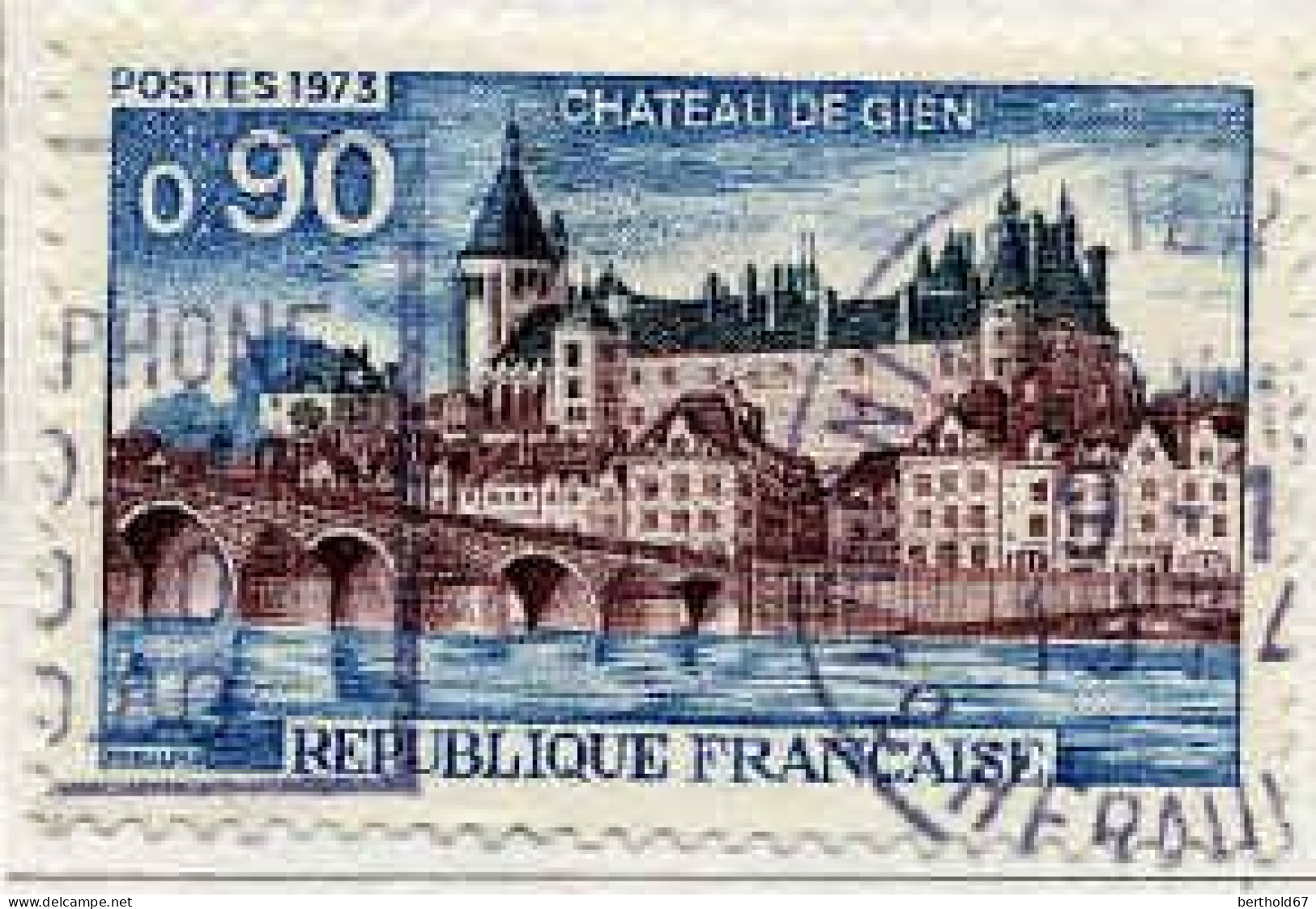 France Poste Obl Yv:1758 Mi:1844 Chateau De Gien (TB Cachet Rond) - Gebruikt