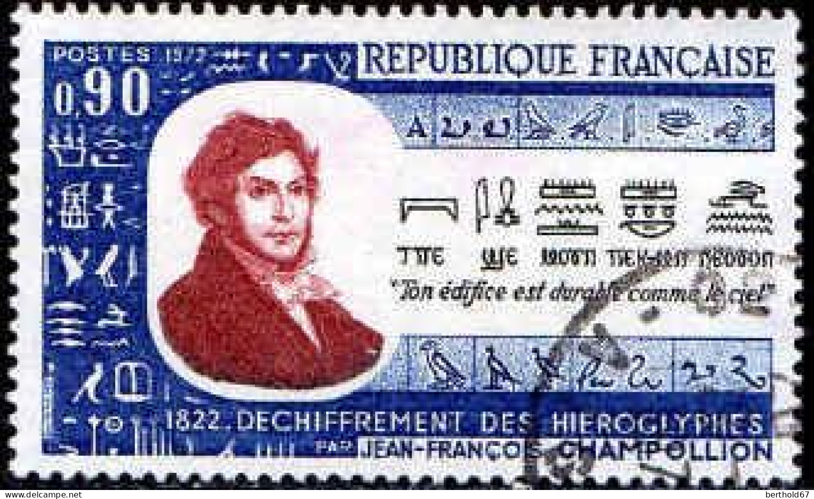 France Poste Obl Yv:1734 Mi:1811 Jean-François Champollion Egyptologue (Beau Cachet Rond) - Used Stamps