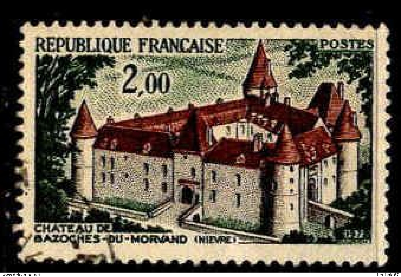 France Poste Obl Yv:1726 Mi:1805 Chateau De Bazoches-du-Morvan (Nievre) (cachet Rond) - Used Stamps