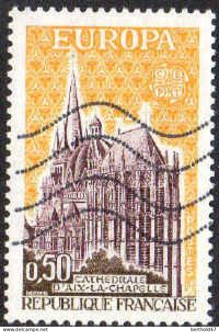 France Poste Obl Yv:1714 Mi:1788 Europa Cathédrale D'Aix-la-Chapelle (Lign.Ondulées) - Gebruikt