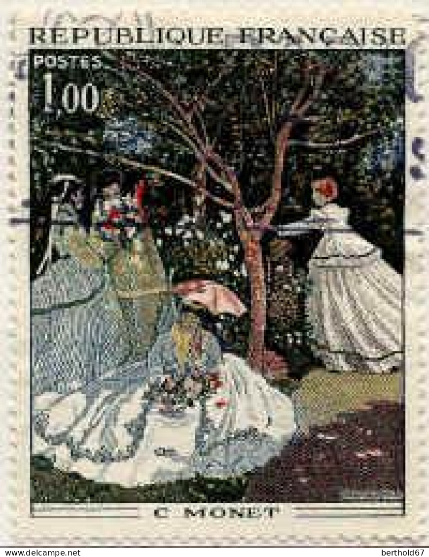 France Poste Obl Yv:1703 Mi:1798 Claude Monet Femmes Au Jardin (Belle Obl.mécanique) - Gebruikt