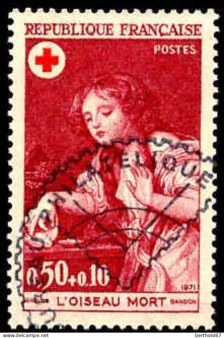 France Poste Obl Yv:1701 Mi:1778 Jean-Baptiste Greuze L'oiseau Mort (TB Cachet Rond) - Gebruikt