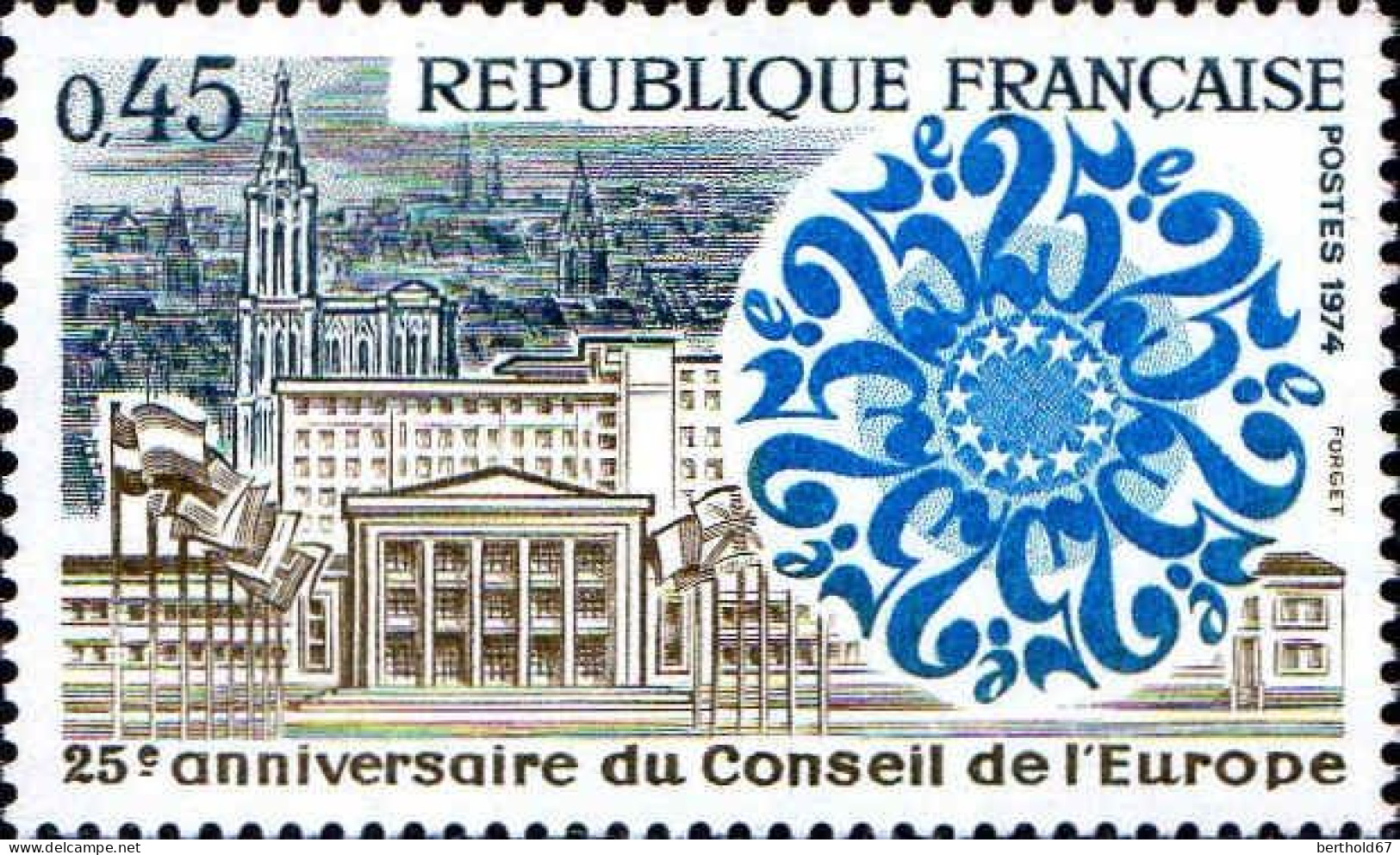 France Poste N** Yv:1792 Mi:1872 Conseil De L'Europe Strasbourg - Neufs