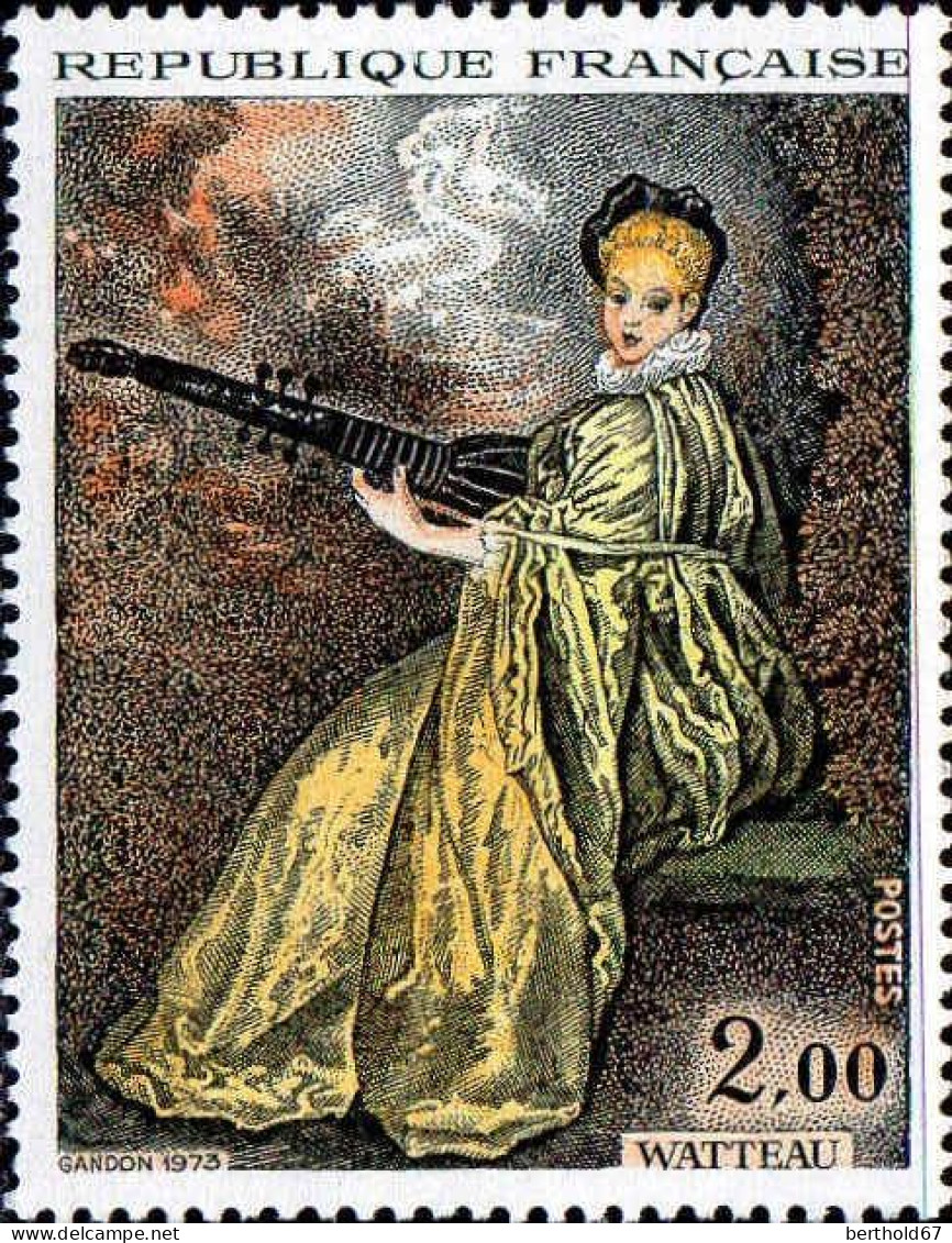 France Poste N** Yv:1765 Mi:1846 Antoine Watteau La Finette - Unused Stamps
