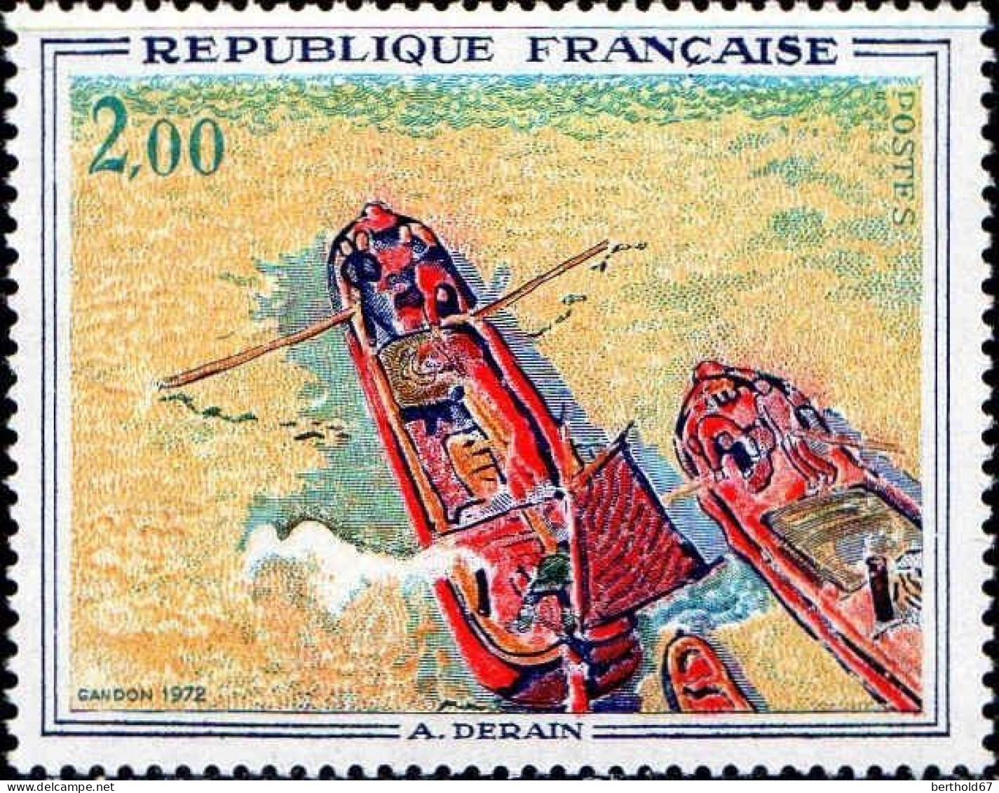 France Poste N** Yv:1733 Mi:1814 André Derain Les Péniches - Ungebraucht