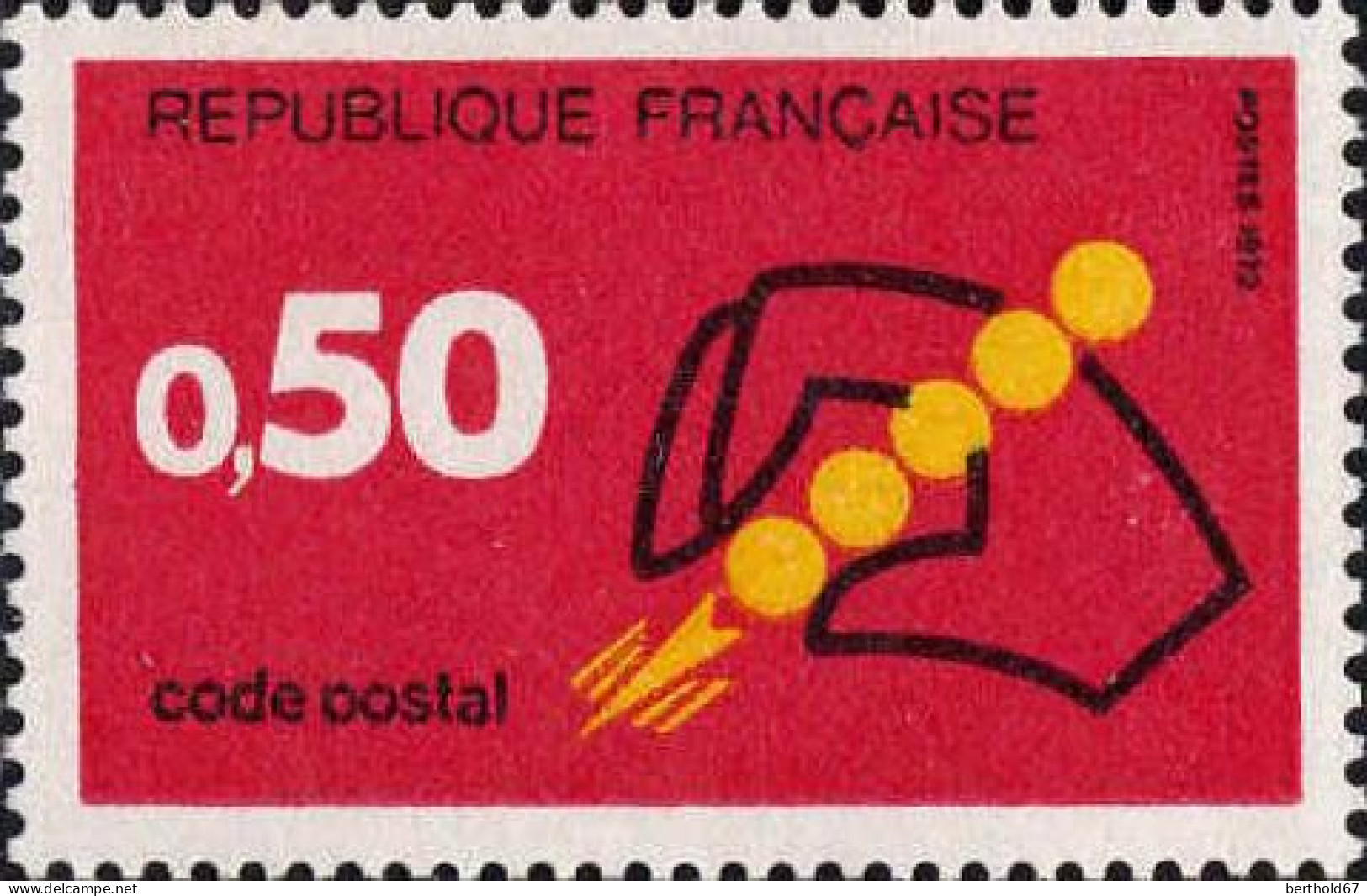 France Poste N** Yv:1720 Mi:1796 Code Postal - Neufs