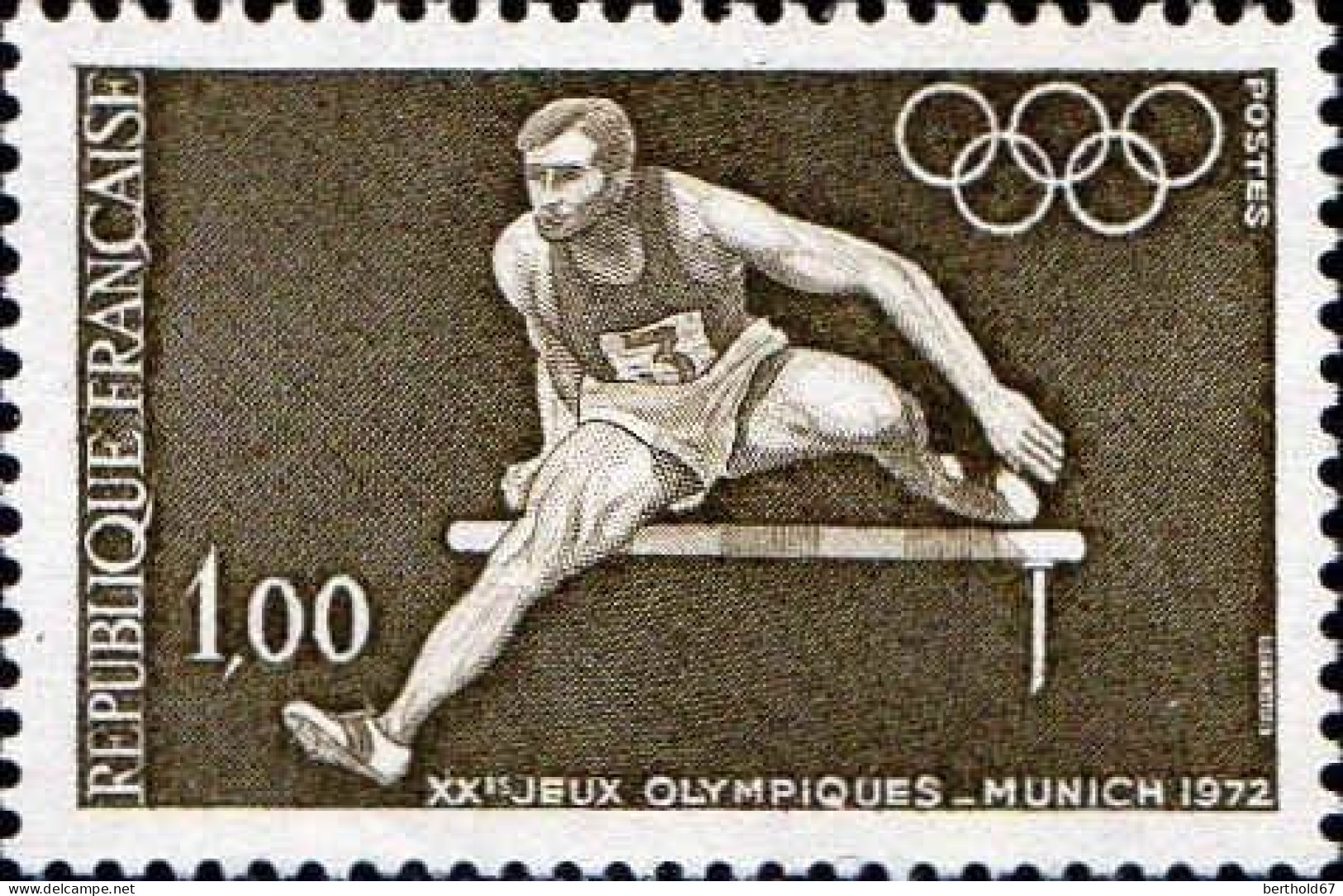 France Poste N** Yv:1722 Mi:1802 Jeux Olympiques Munich Saut De Haies - Neufs