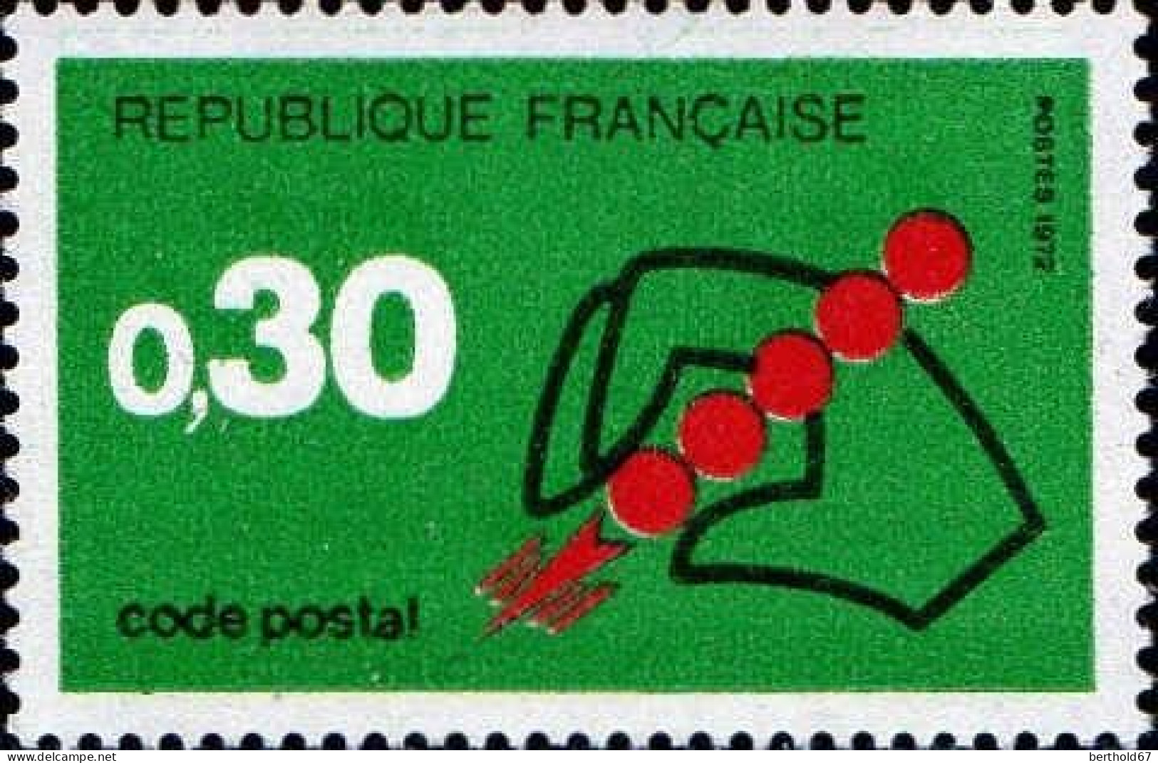 France Poste N** Yv:1719 Mi:1795 Code Postal - Ungebraucht