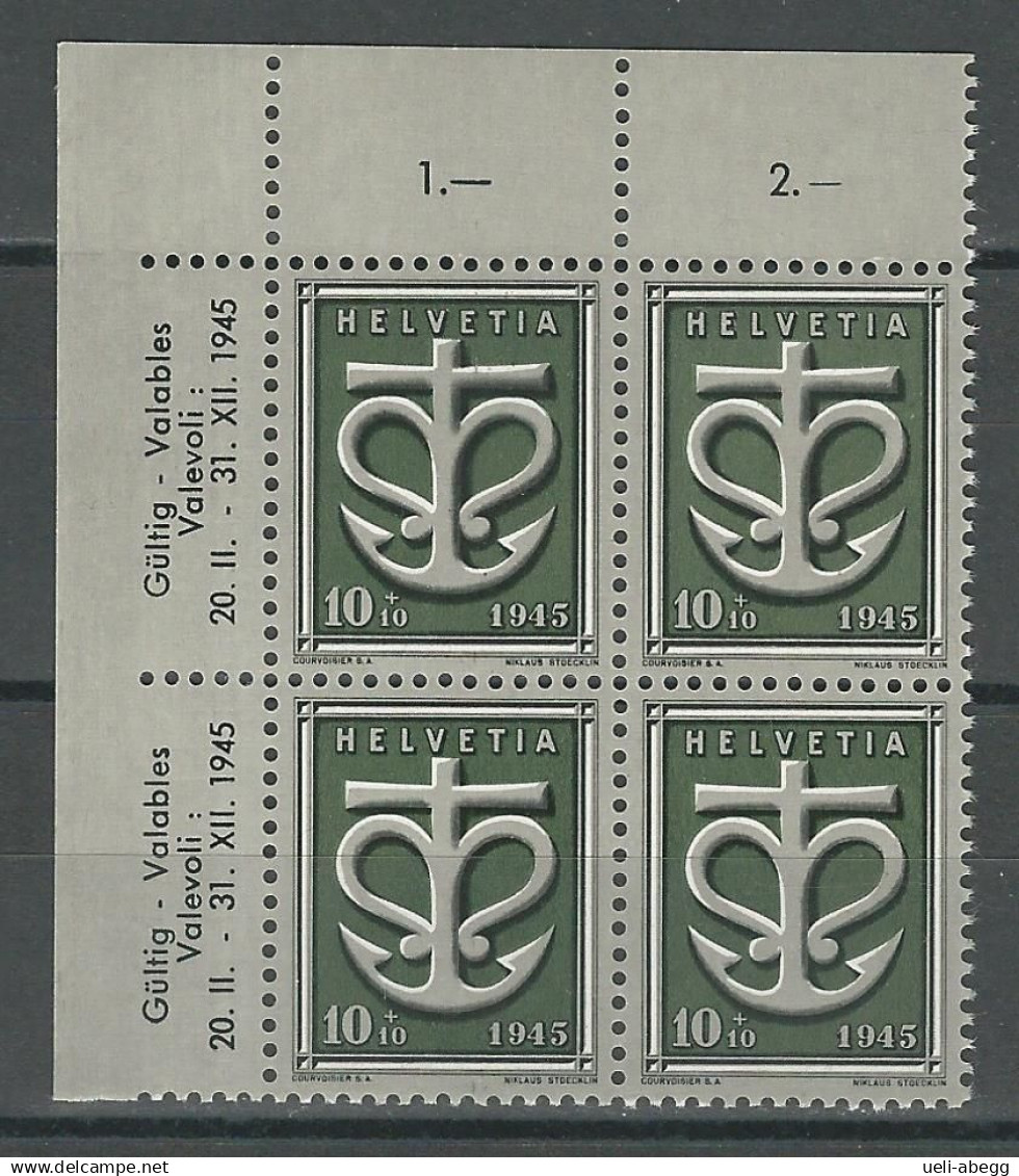 SBK W19, Mi 443 ** Viererblock - Unused Stamps