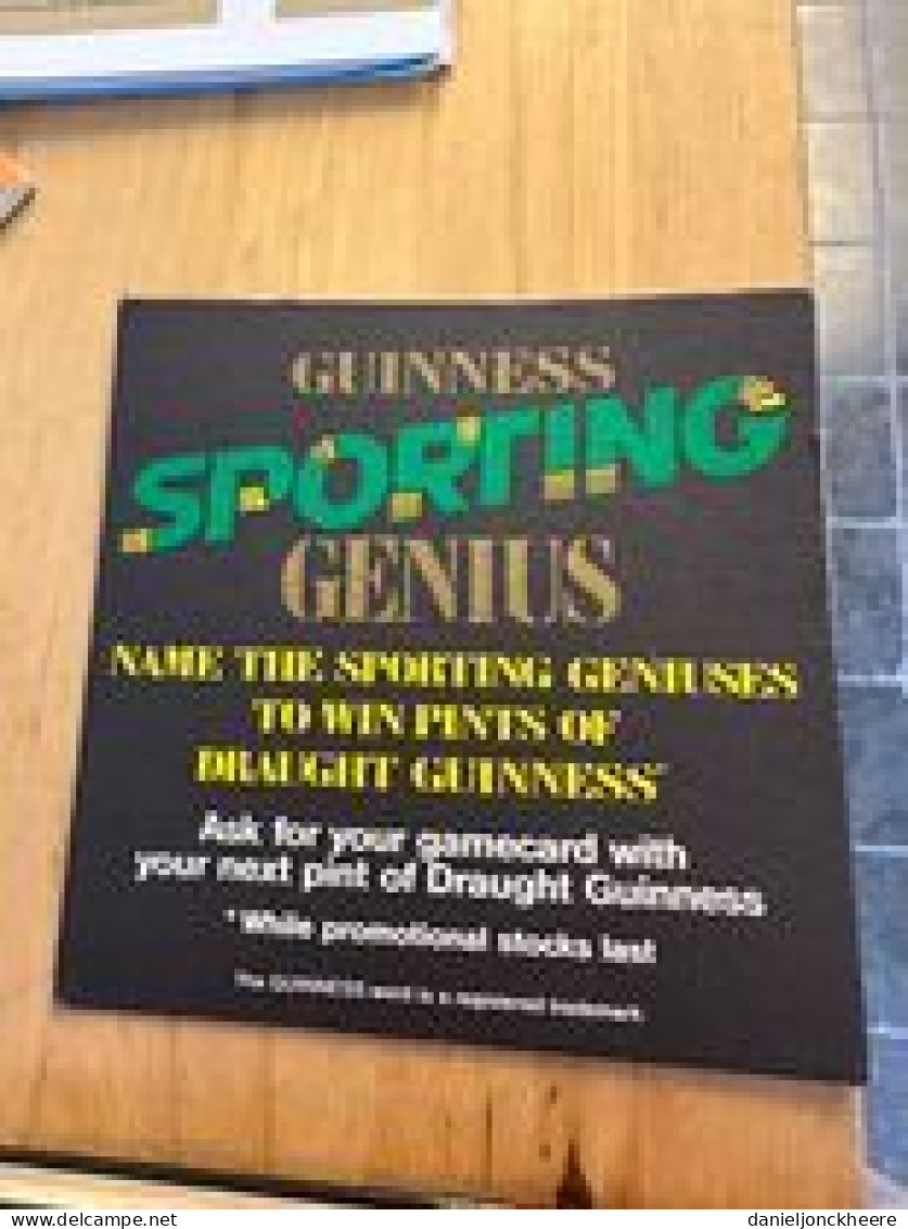 Draugnt Guinness Onderlegger Coaster Sporting Genius - Alkohol