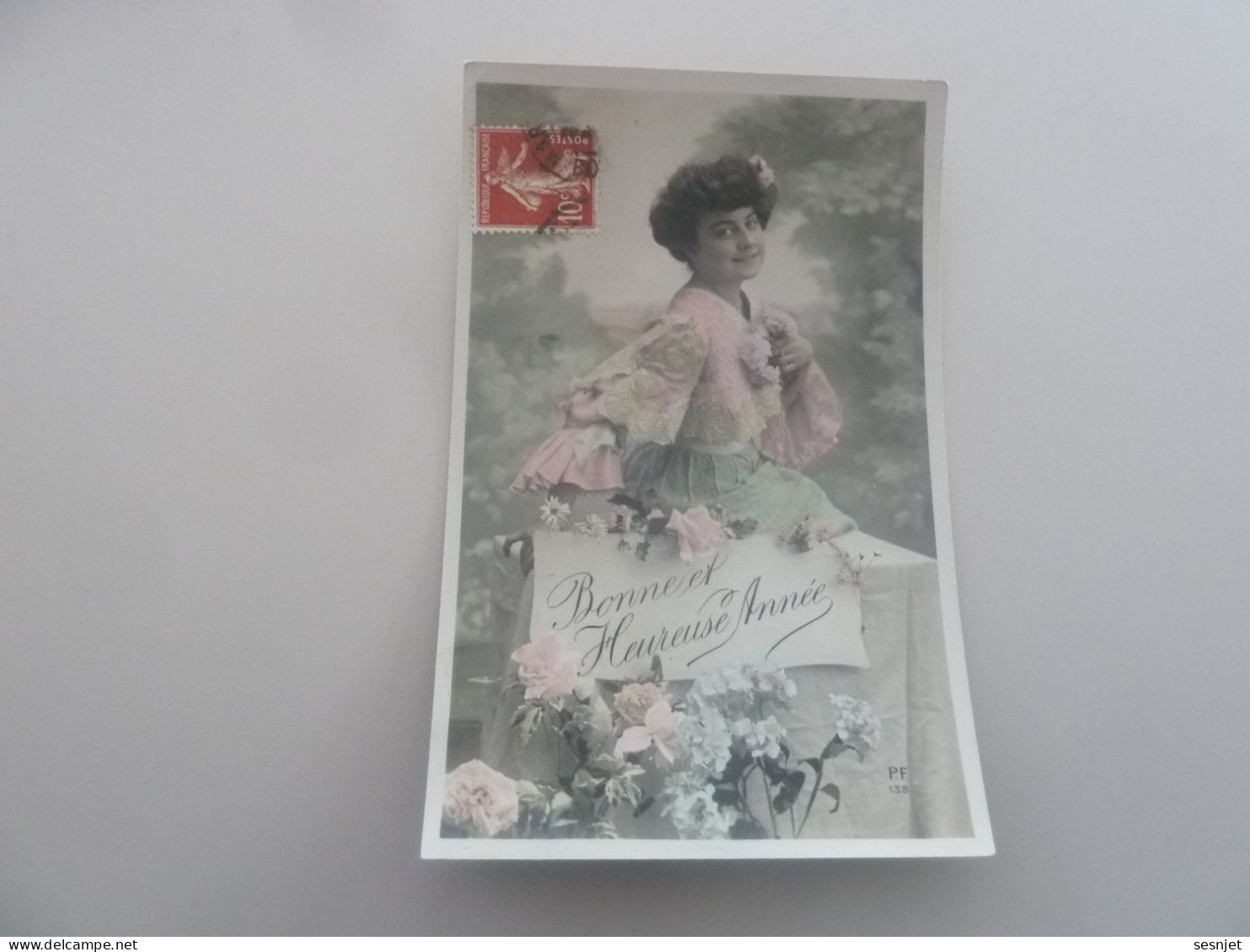 Bonne Et Heureuse  - 138 - Yt 135 - Editions P.f. - Année 1908 - - Neujahr