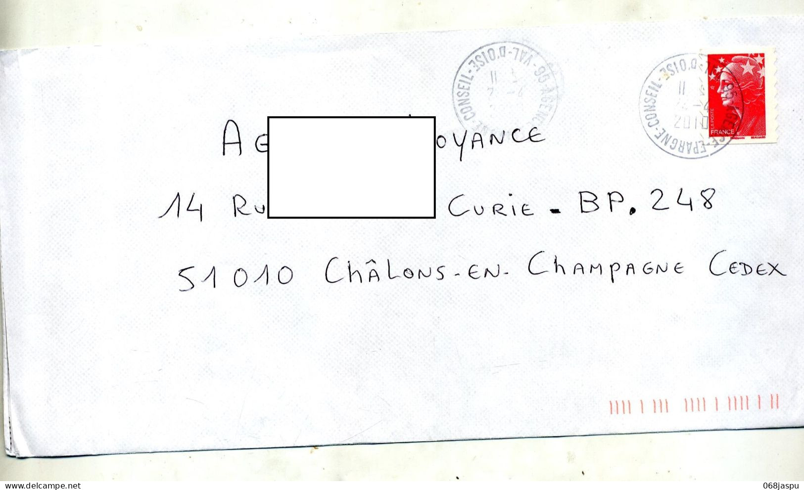 Lettre Cachet Agence Epargne Conseil - Manual Postmarks