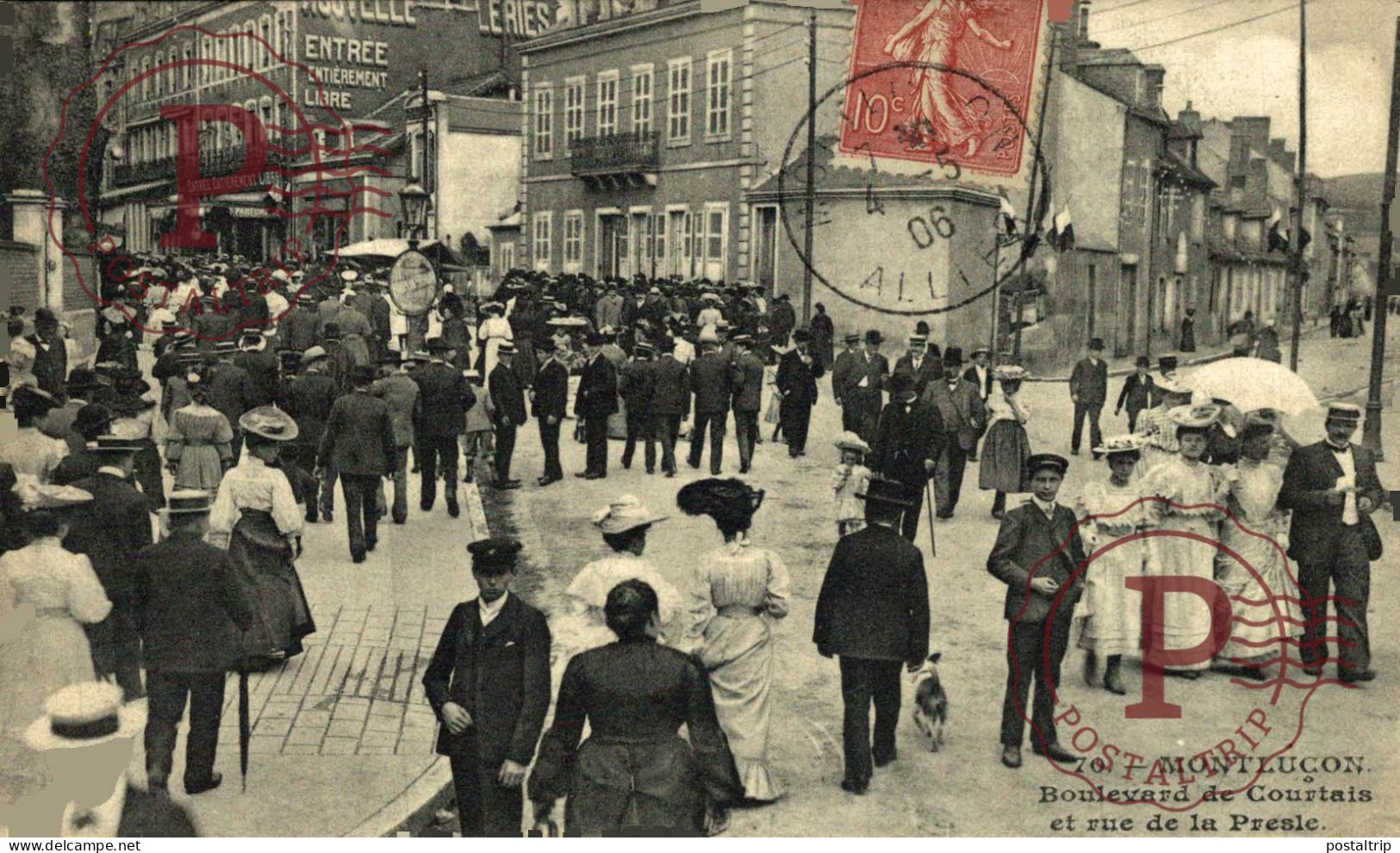 FRANCIA. FRANCE. MONTLUÇON. Boulevard De Courtais Et Rue De La Presle - Montlucon