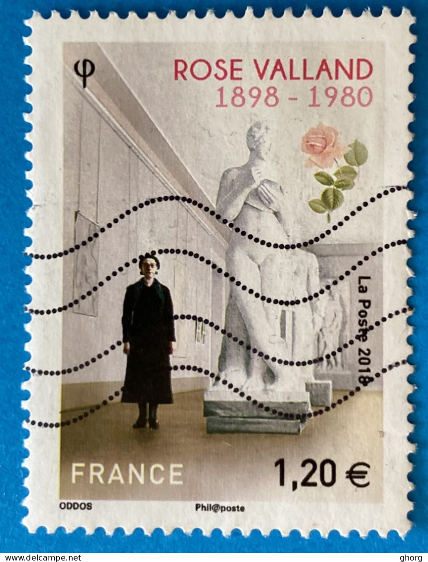 France 2018 : Rose Valland, Attachée De Conservation Bénévole Au Musée Du Jeu De Paume Et Résistance N°5267 Oblitéré - Used Stamps