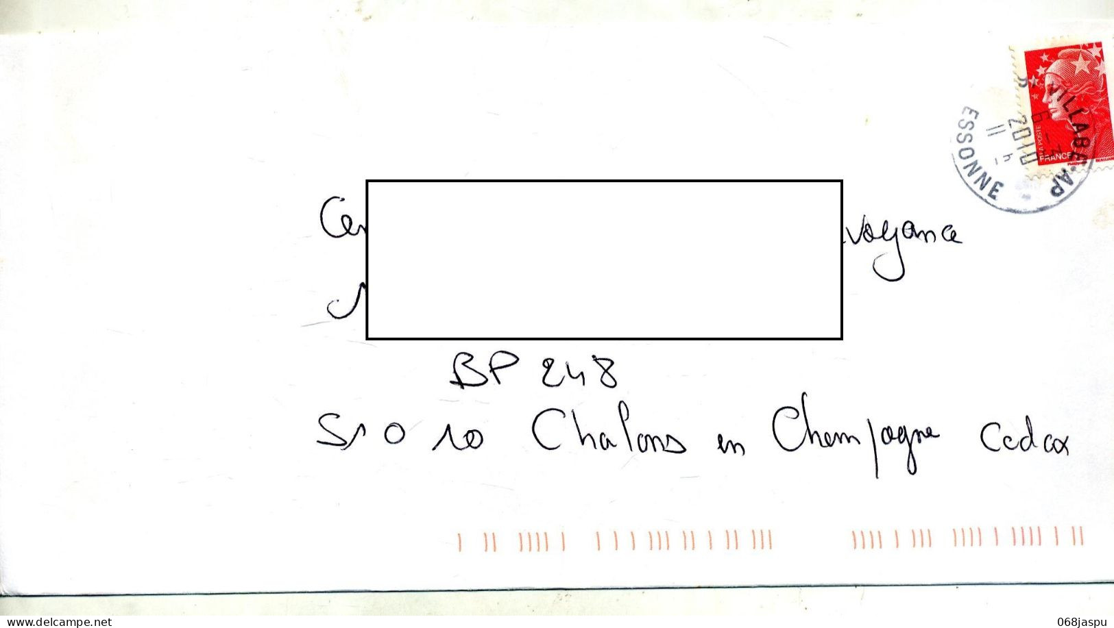 Lettre Cachet Villabe Ap - Manual Postmarks
