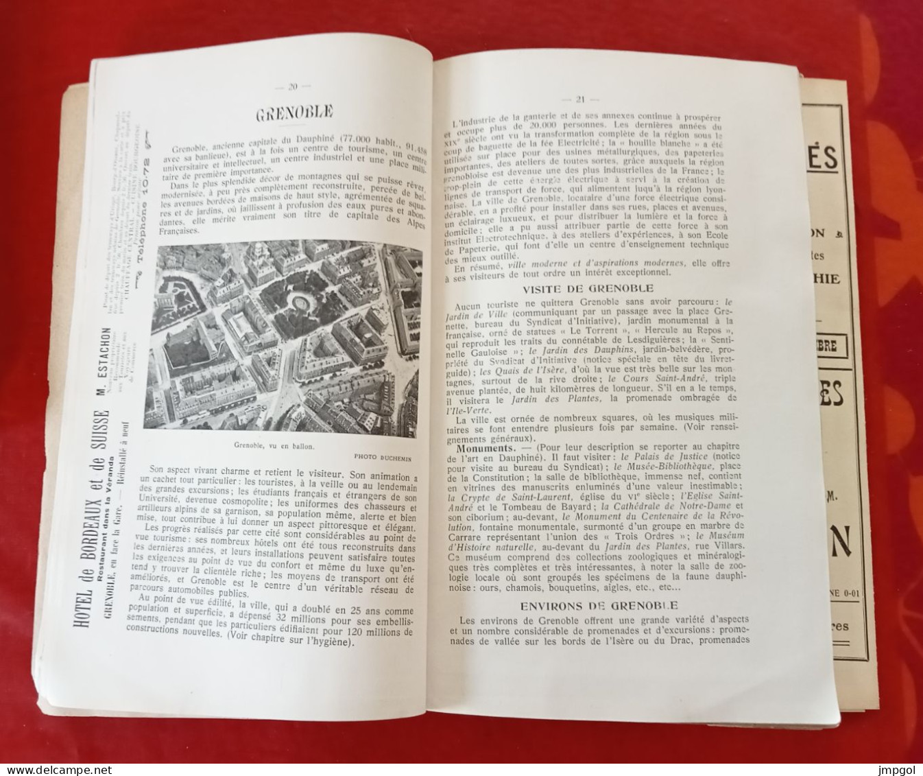 Livret Guide 1910 Grenoble Et Le Dauphiné Uriage Briançonnais Et Queyras La Balme Les Grottes Allevard Les Sept Laus - Dépliants Turistici