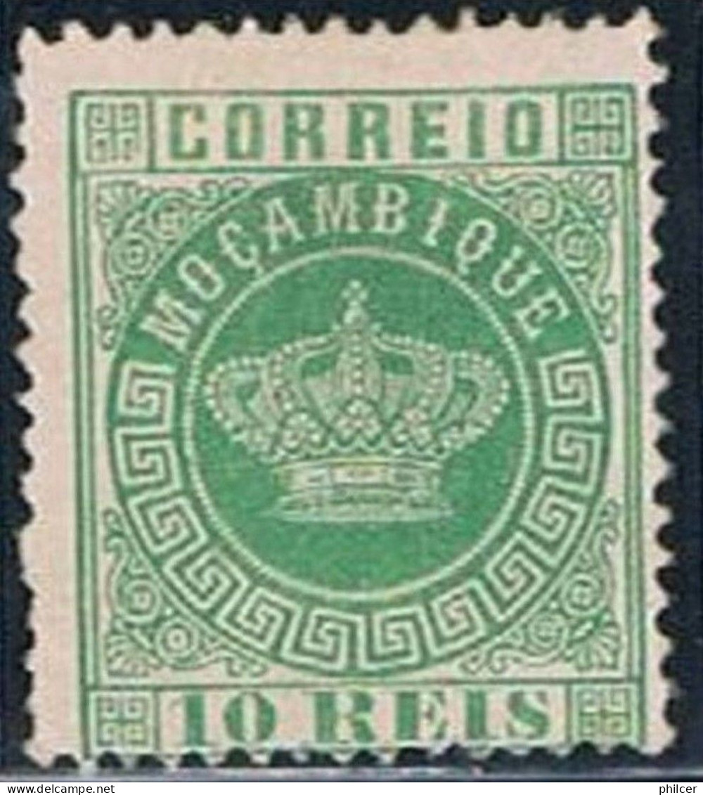 Moçambique, 1876, # 10 Dent. 12 1/2, MH - Mozambique