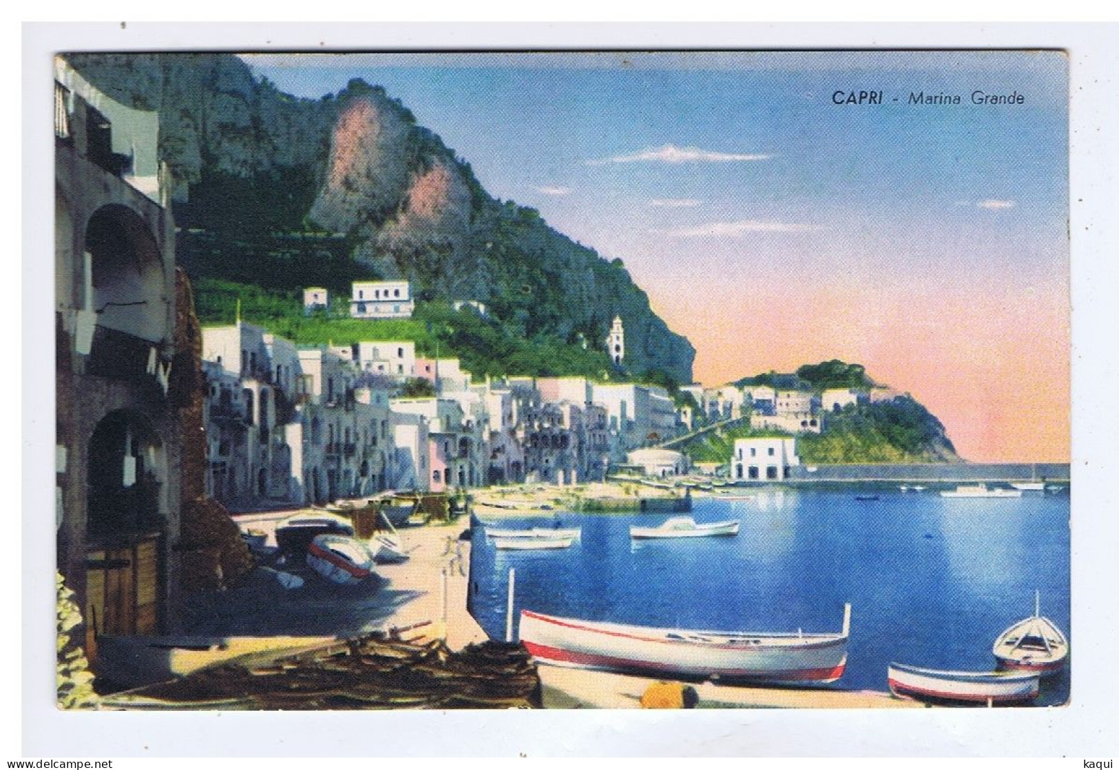 ITALIE - CAPRI - Marina Grande - Ditta V. Carcavallo - Otros & Sin Clasificación