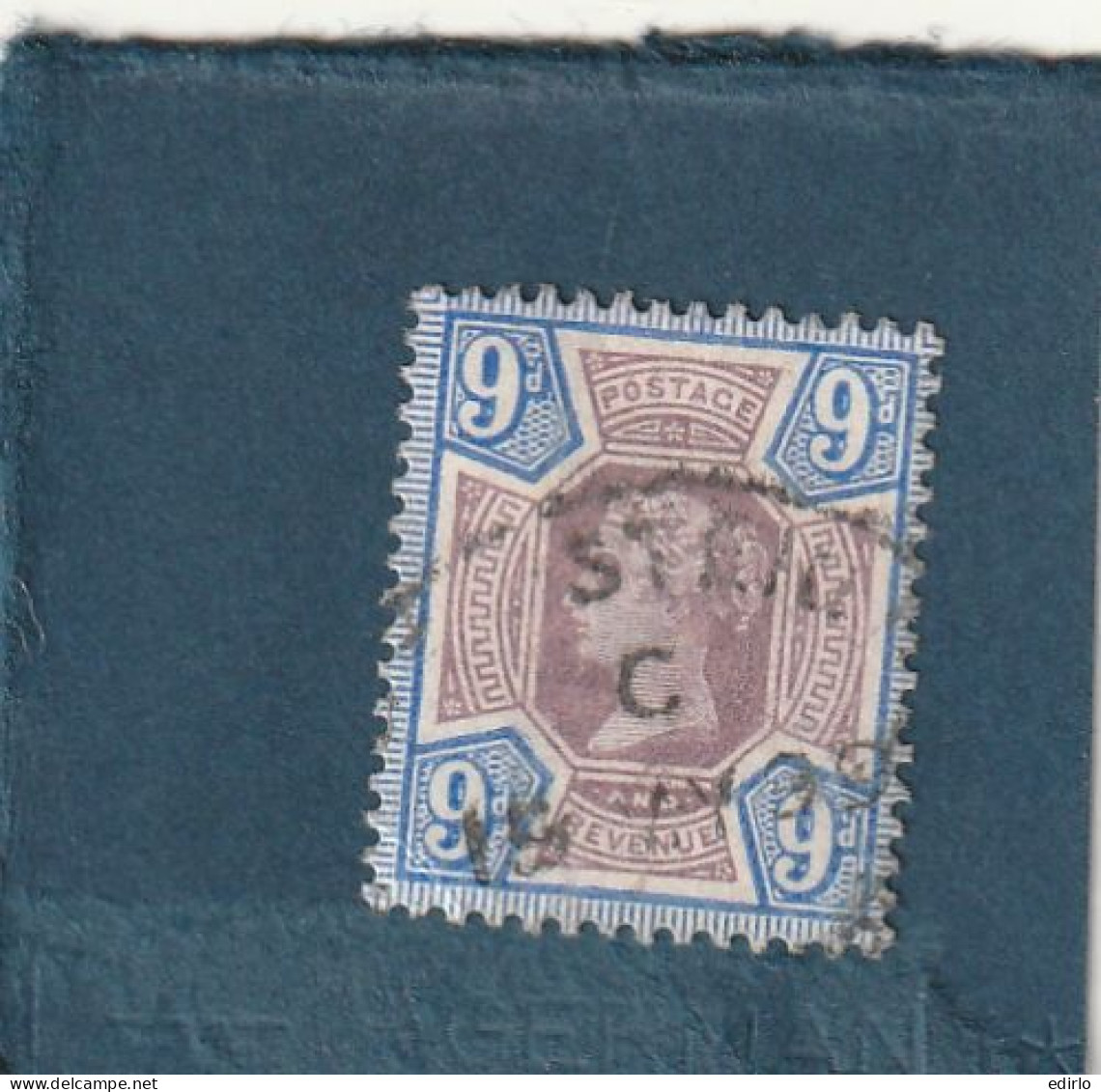 ///   ANGLETERRE ///    N° 101 --- 9 Pence -- Côte 50€ - Used Stamps