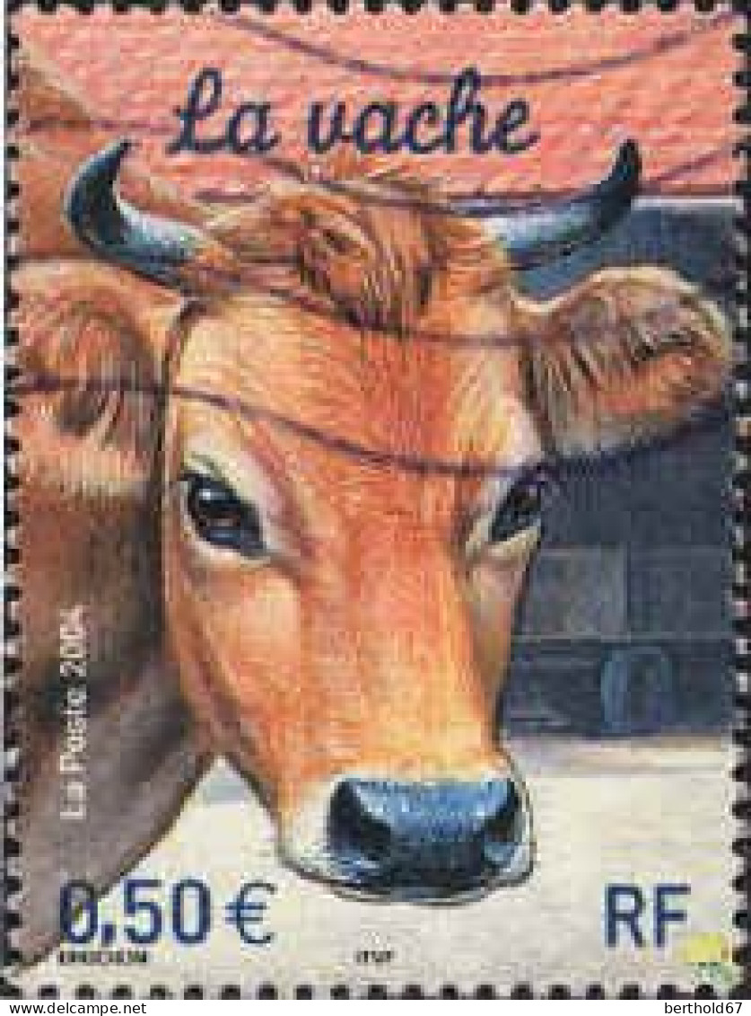 France Poste Obl Yv:3664 Mi:3807 La Vache (Lign.Ondulées) - Used Stamps