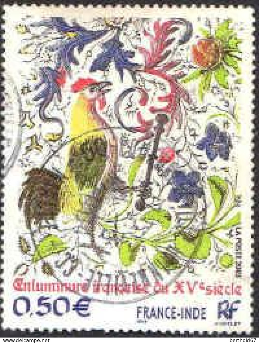 France Poste Obl Yv:3629 Mi:3771 Enluminures France-Inde (TB Cachet Rond) - Used Stamps