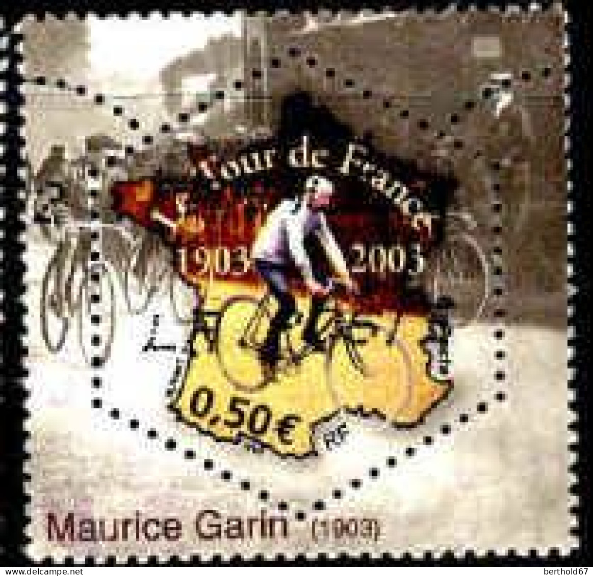 France Poste Obl Yv:3582 Mi:3724 Le Tour De France Maurice Garin (Obl.mécanique) - Oblitérés