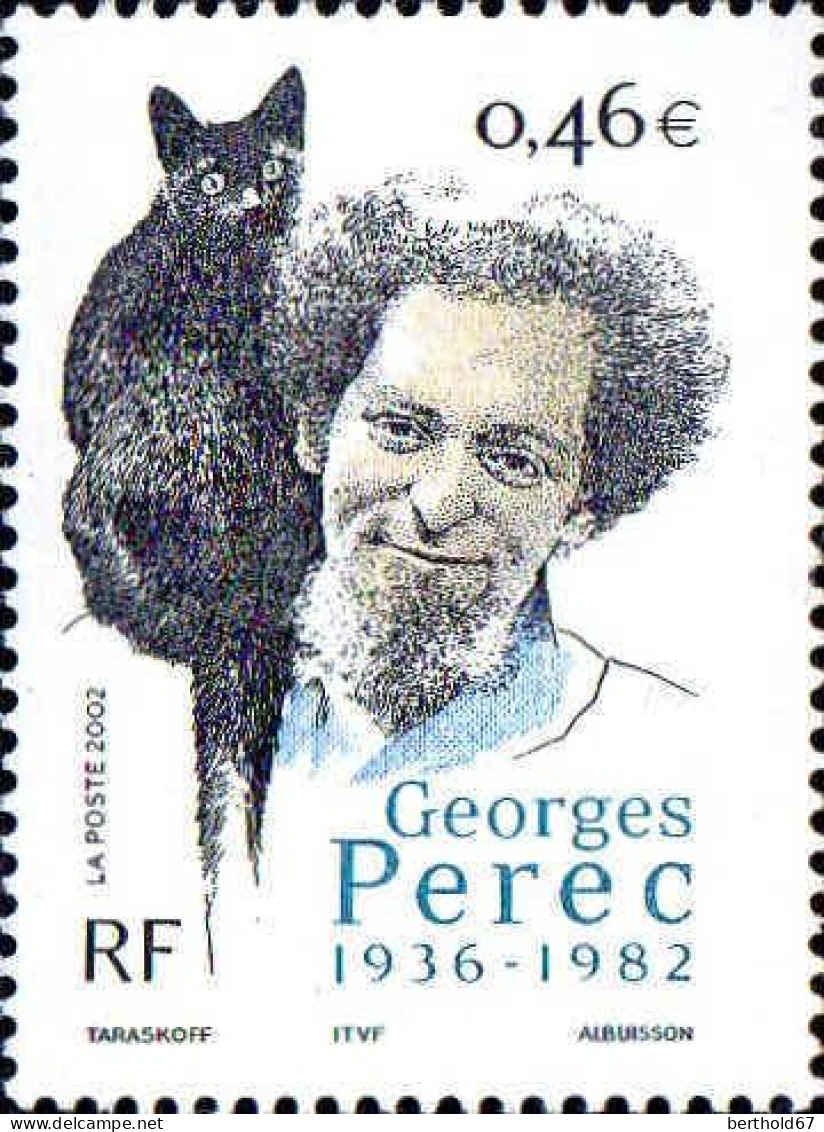 France Poste N** Yv:3518 Mi:3655 Georges Perec Ecrivain - Unused Stamps