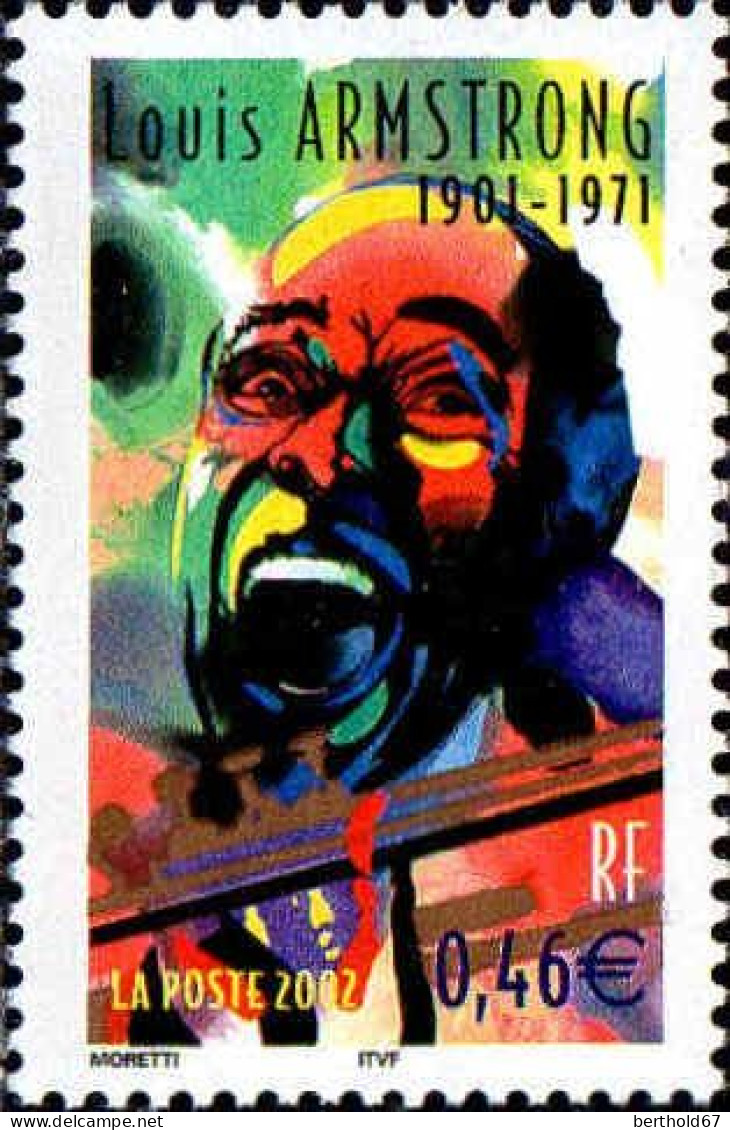France Poste N** Yv:3500 Mi:3637y Louis Armstrong - Unused Stamps