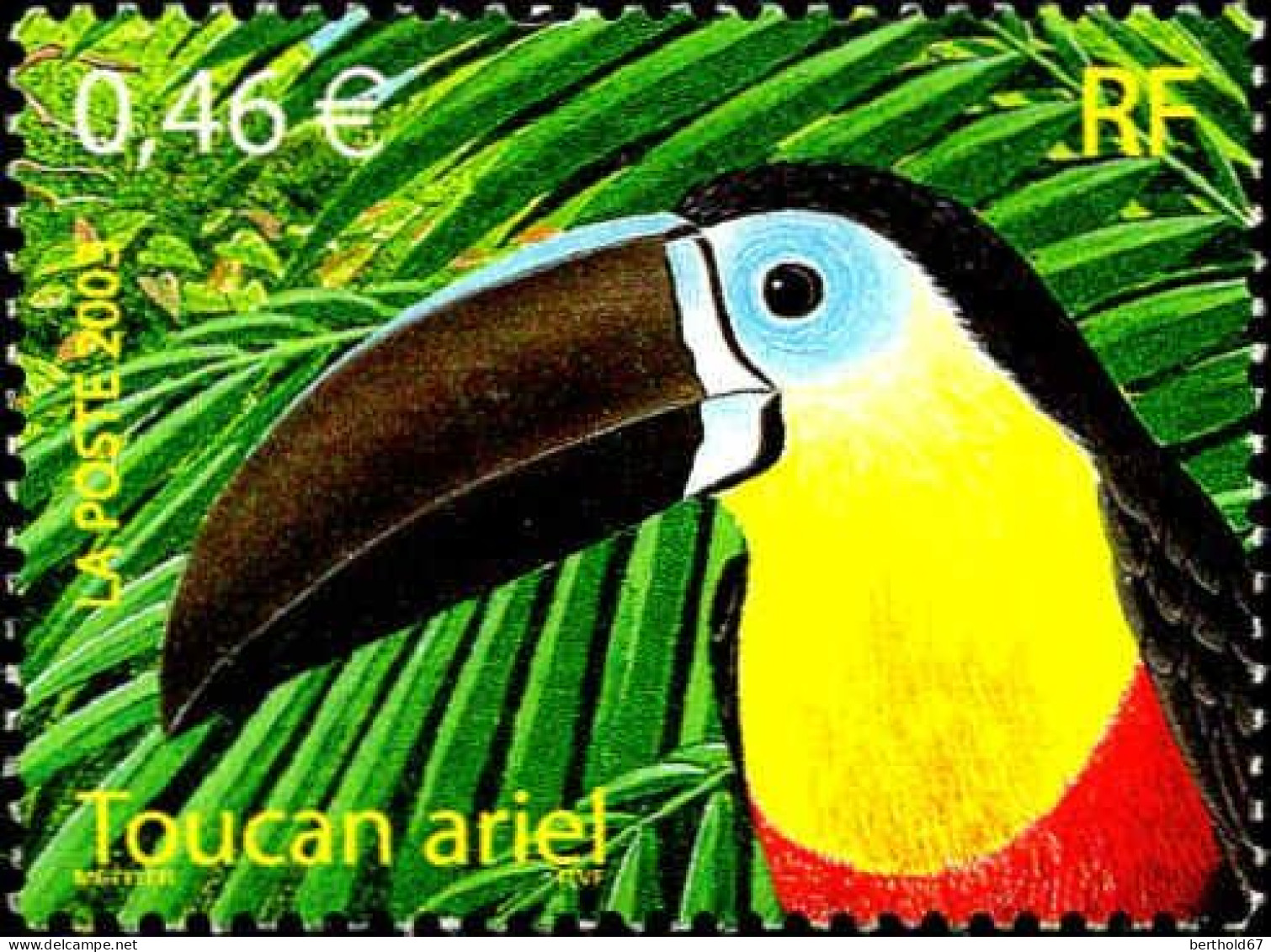 France Poste N** Yv:3549A Mi:3689A Toucan Ariel - Unused Stamps