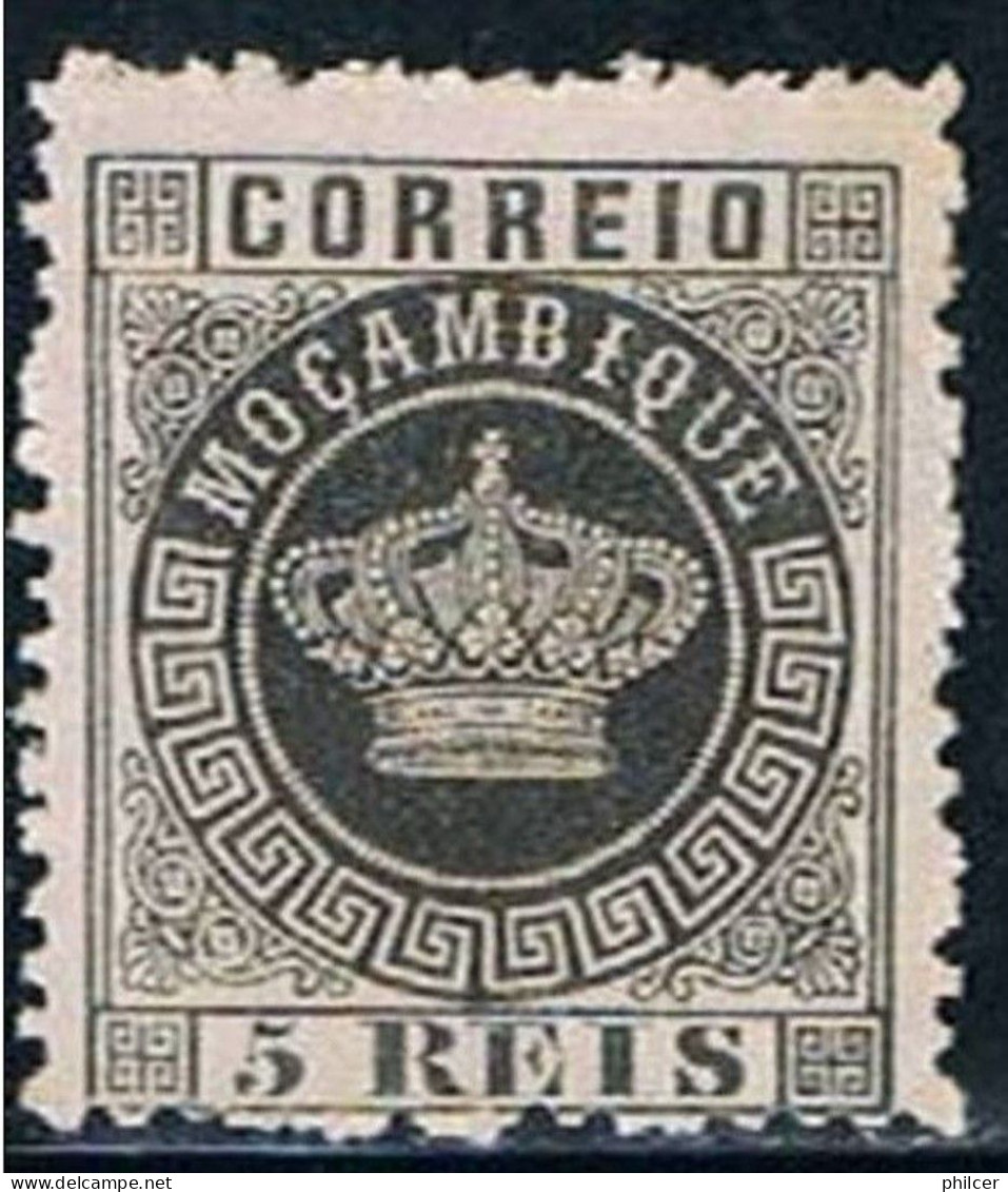 Moçambique, 1876, # 1 Dent. 12 1/2, MNG - Mosambik