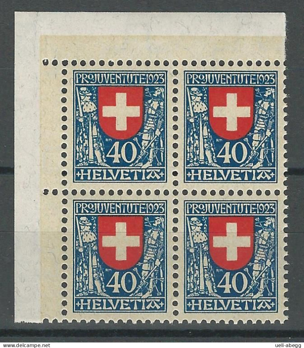 SBK J28, Mi 188 Viererblock ** MNH - Ungebraucht