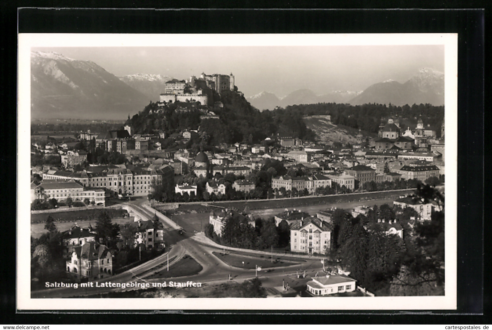 AK Salzburg, Stadtansicht Mit Lattengebirge Und Stauffen  - Altri & Non Classificati