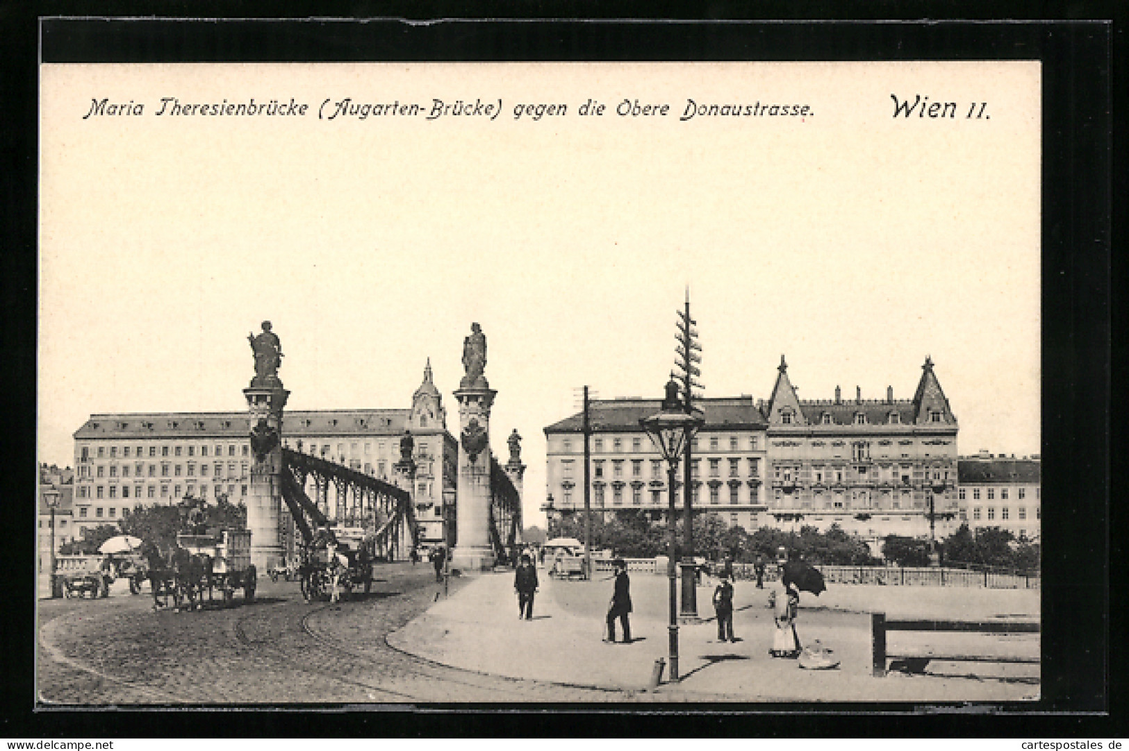 AK Wien, Maria Theresienbrücke Gegen Die Obere Donaustrasse  - Other & Unclassified