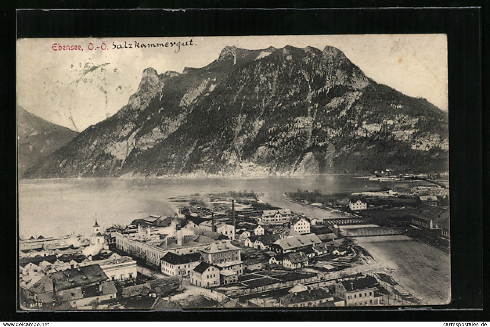 AK Ebensee, Stadtansicht Am See  - Andere & Zonder Classificatie