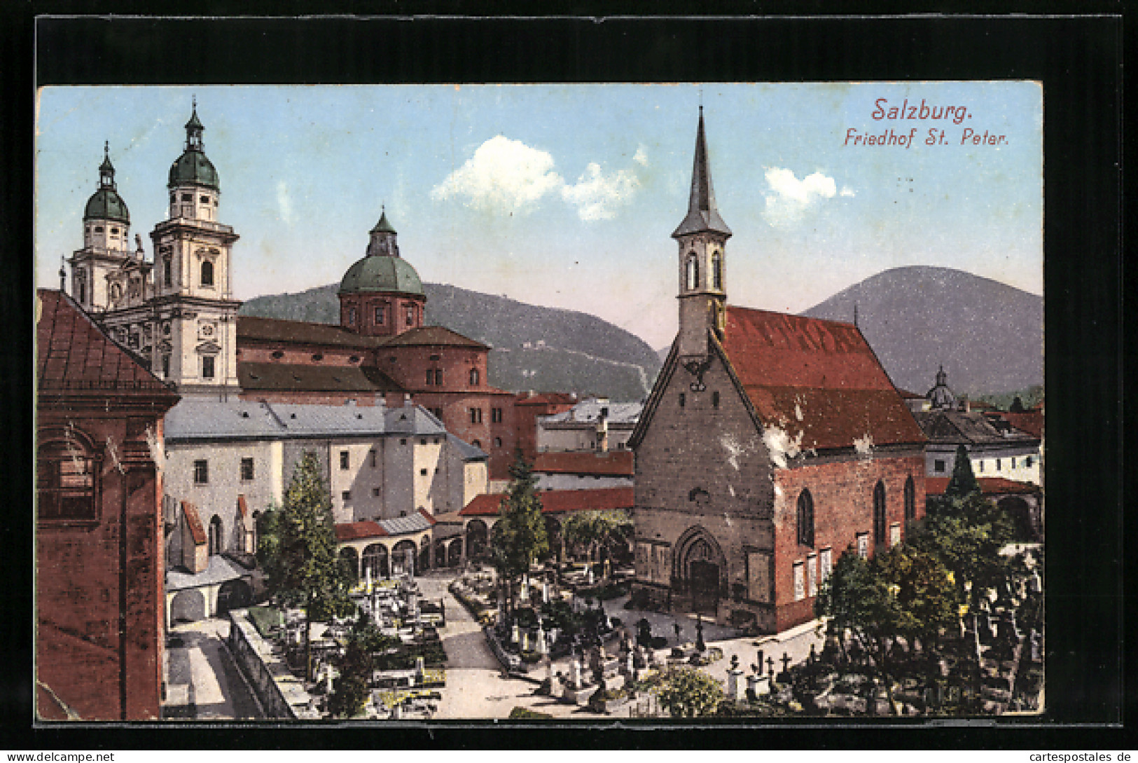 AK Salzburg, Friedhof St. Peter Aus Der Vogelschau  - Sonstige & Ohne Zuordnung