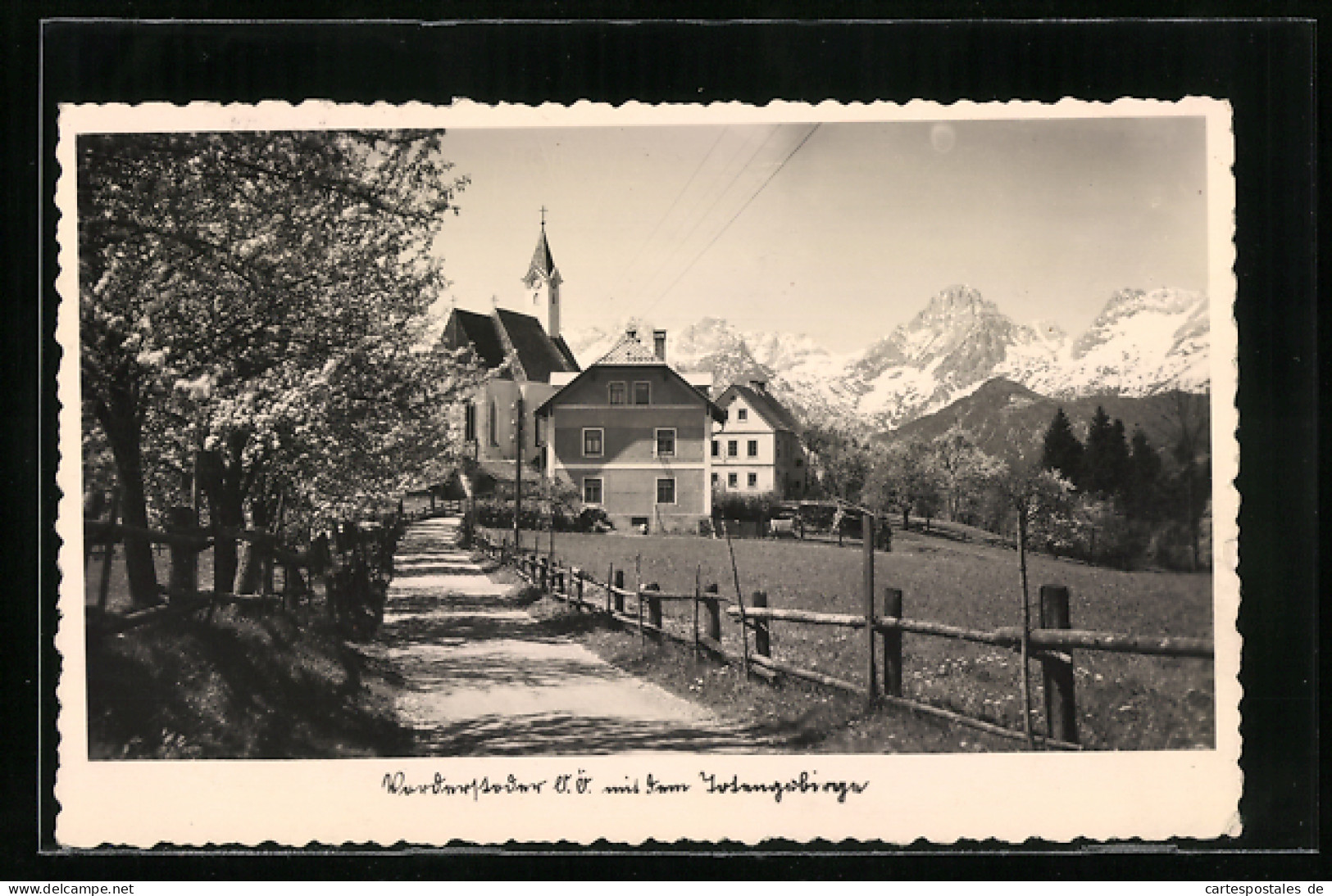 AK Vorderstoder /O.-Ö., Ortsansicht Mit Dem Totengebirge  - Sonstige & Ohne Zuordnung