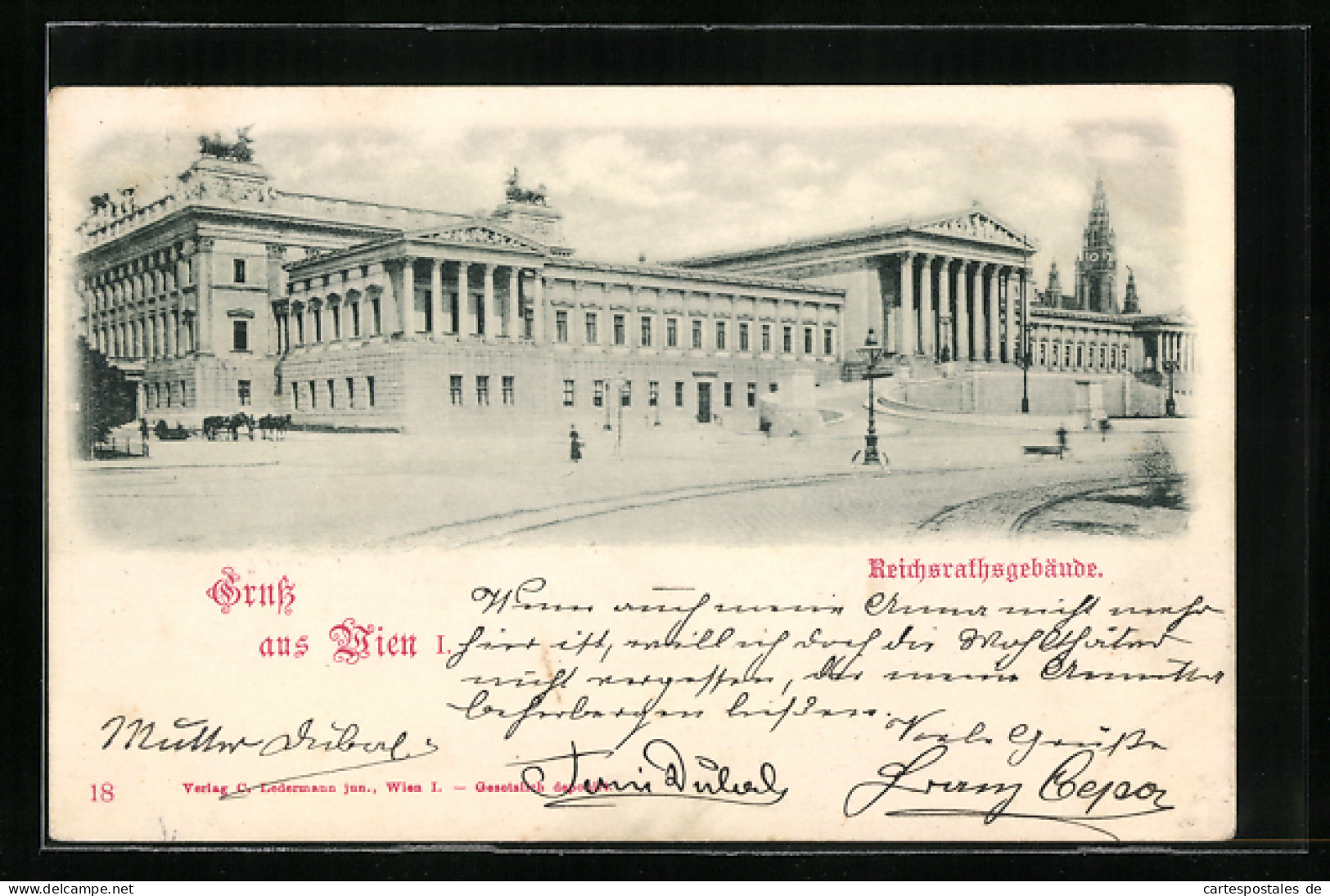 AK Wien, Partie Am Reichsrathsgebäude  - Other & Unclassified