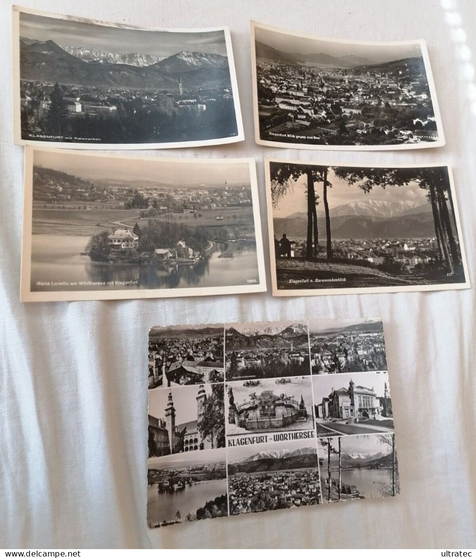 5x AK "KLAGENFURT - TOLLE ANSICHTEN KÄRNTEN" SCHÖNE ALTE POSTKARTEN VINTAGE ANTIK SW NOSTALGIE  Tolle Zeitdokumente - Klagenfurt