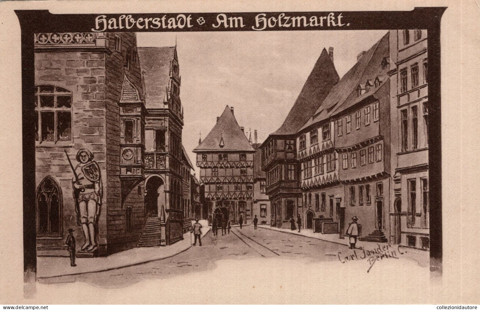 HALBERSTADT AM HOLZMARKT - CARL JANDER - CARTOLINA FP NON UTILIZZATA - Halberstadt