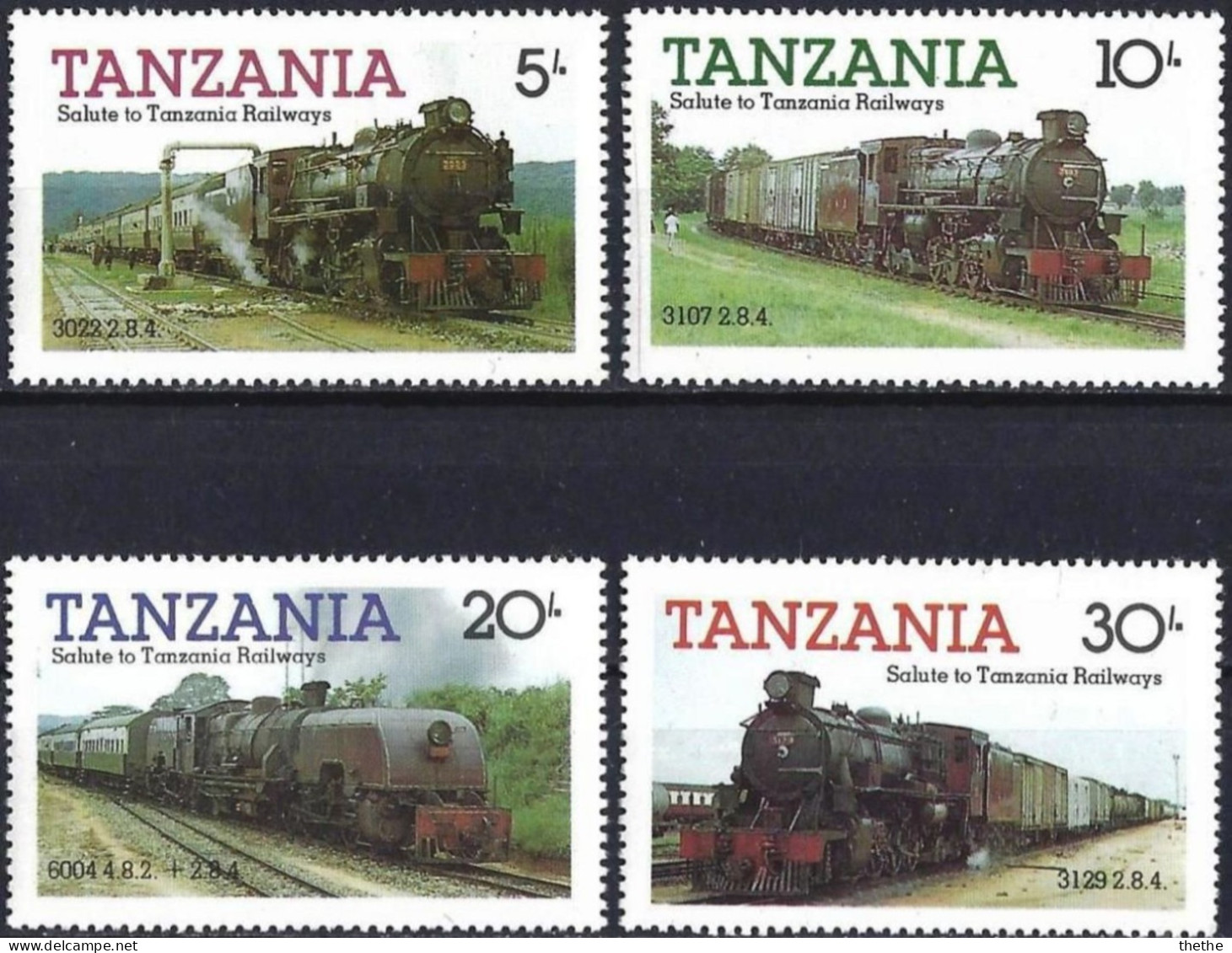 TANZANIE -  Railways Locomotives - Treinen