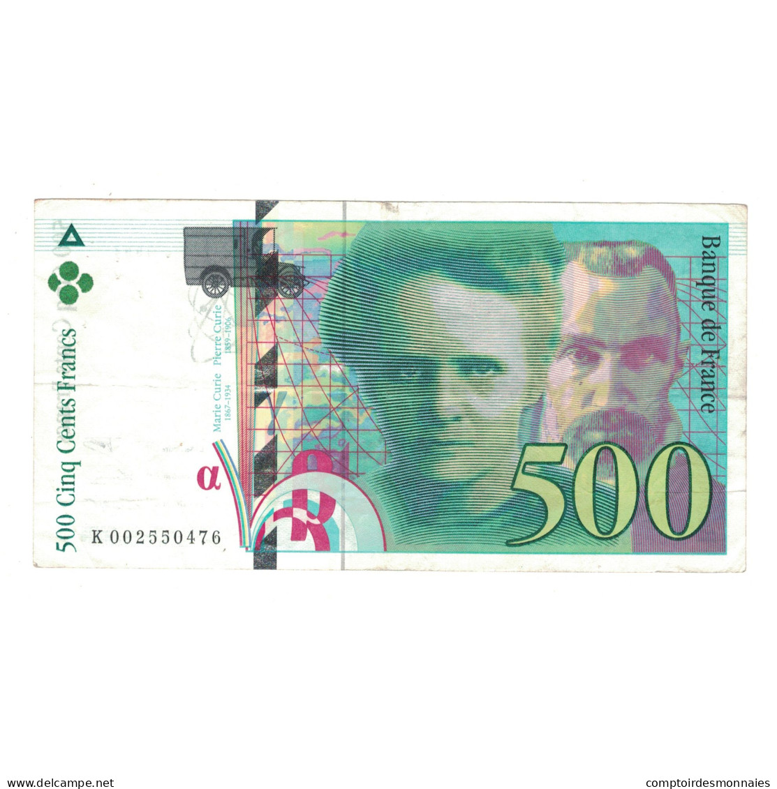 France, 500 Francs, Pierre Et Marie Curie, 1994, K002550476, TTB, Fayette:76.01 - 500 F 1994-2000 ''Pierre En Marie Curie''