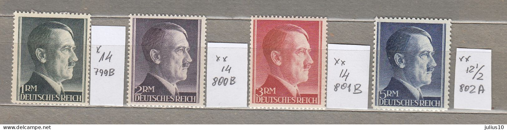 GERMANY 1942 Definitive Set MNH/MH(**/*) Perforation And Quality Look Scans. (30271-1) - Unused Stamps